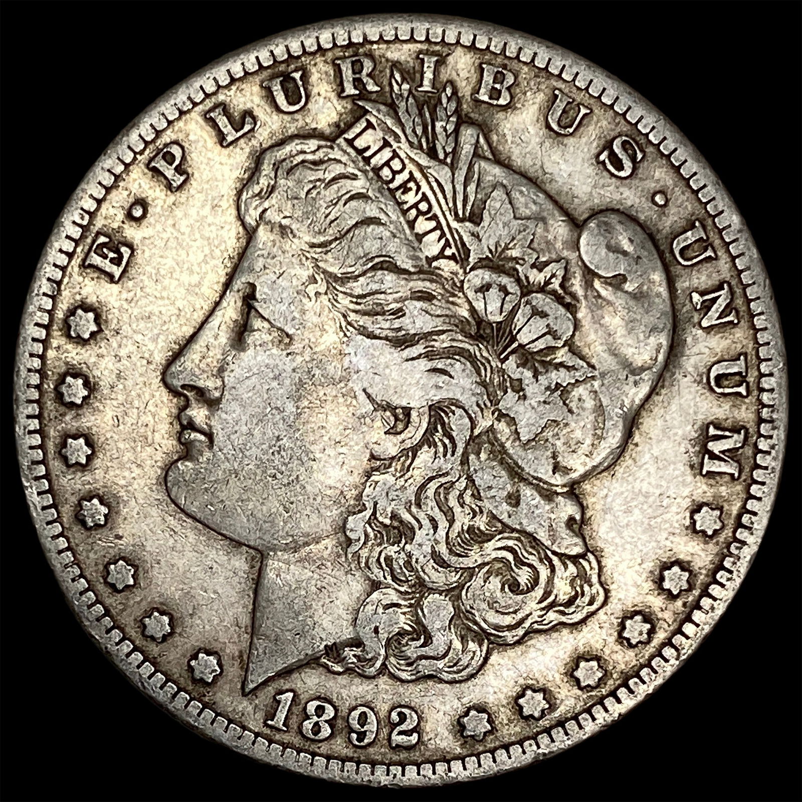 1892-S Silver Morgan Dollar NEARLY UNCIRCULATED (1 of 2)