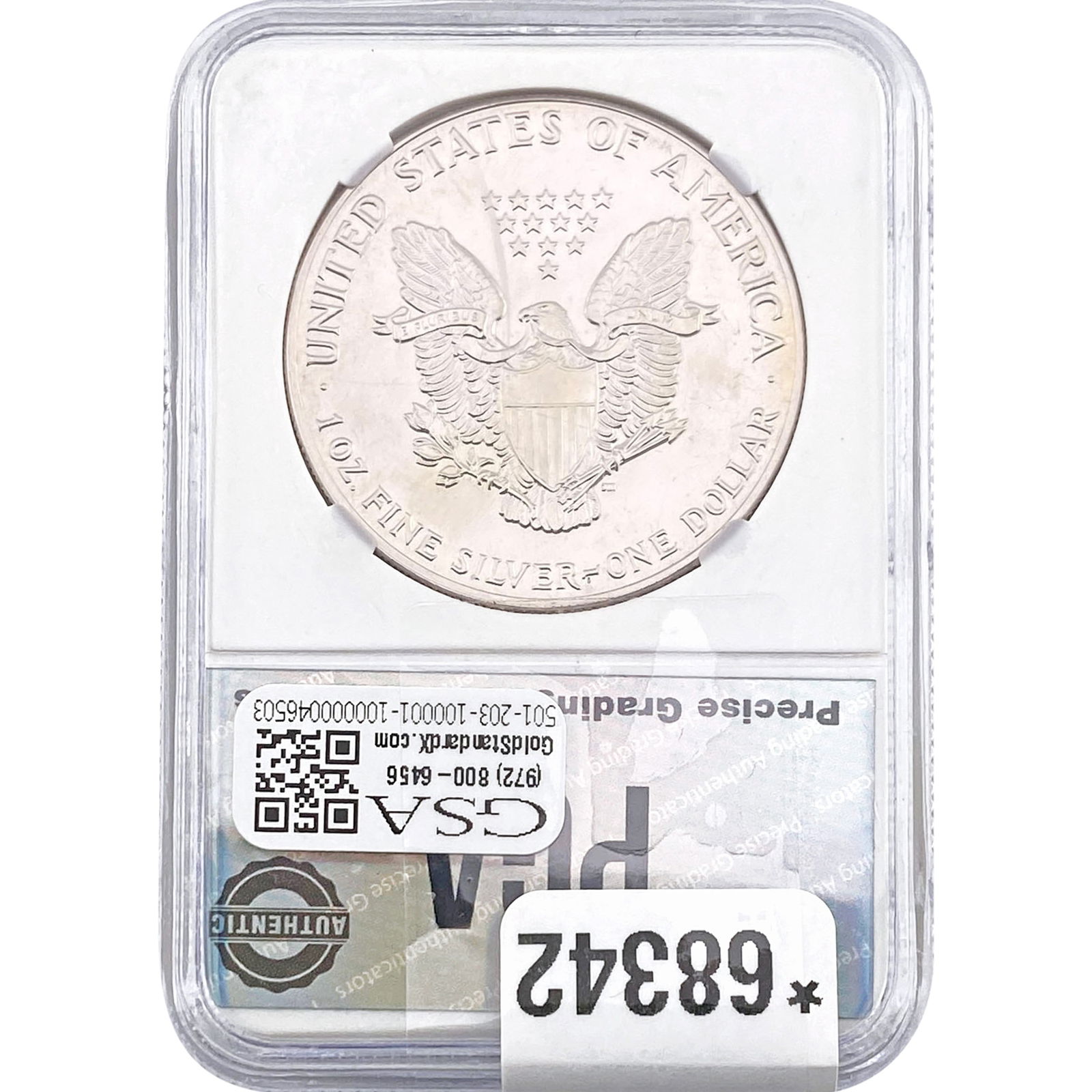 1986 Silver Eagle PGA MS69 - 2