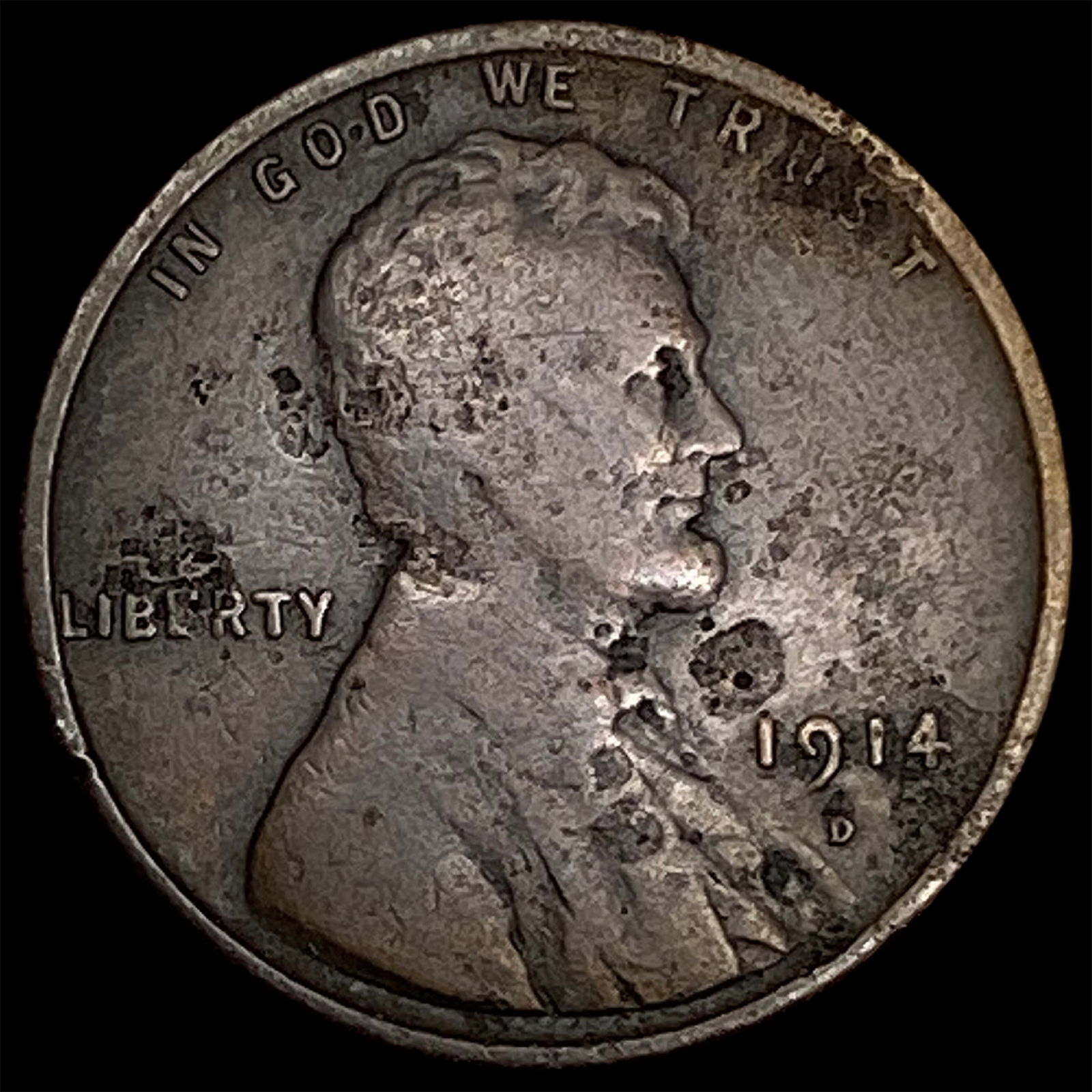 1914-D Lincoln Wheat Cent LIGHTLY CIRCULATED (1 of 2)