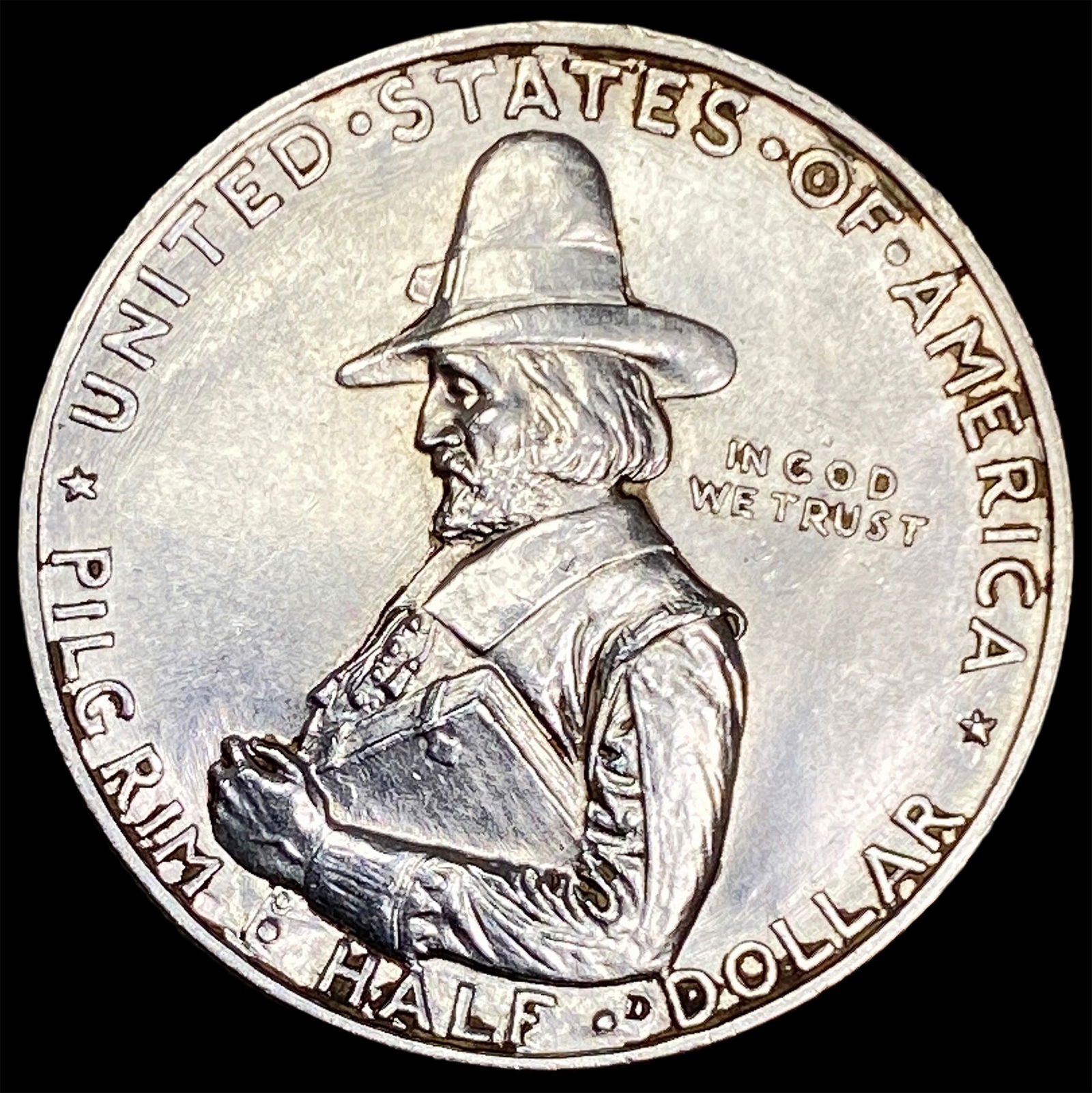 1920 Silver Pilgrim Tercentenary Half Dollar UNCIRCULATED (1 of 2)