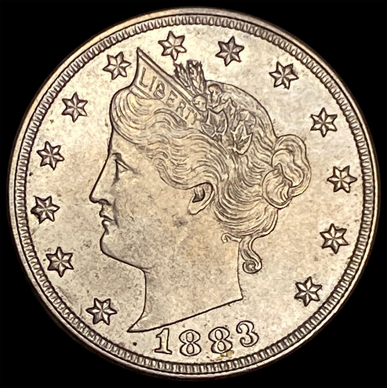 1883 Liberty Head Nickel (No Cents) CHOICE AU: 1883 Liberty Head Nickel (No Cents) CHOICE AU