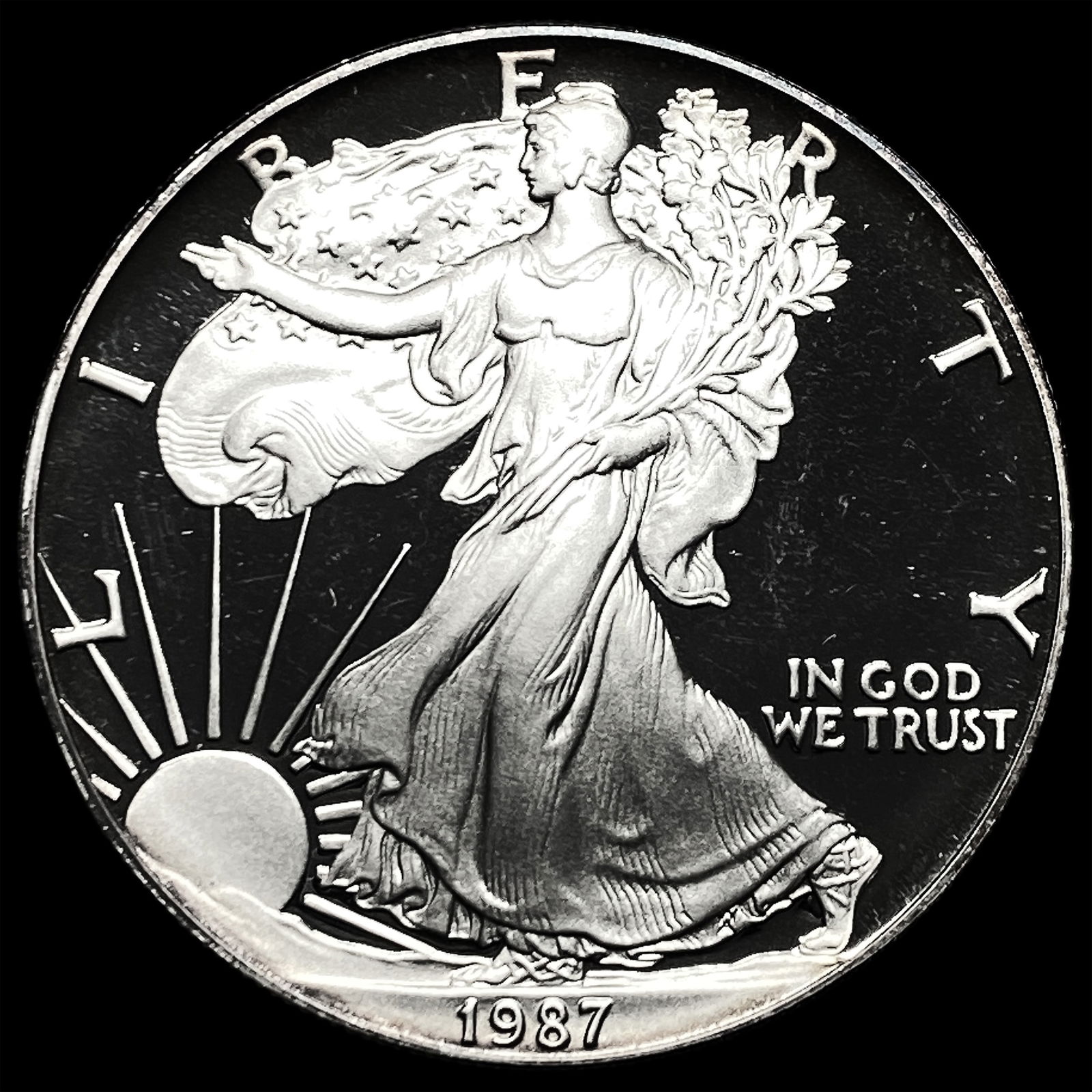 1987-S Silver American Eagle Proof 1 oz CHOICE PROOF (1 of 2)