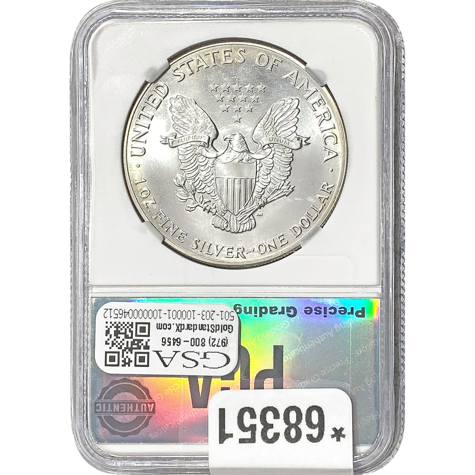1986 Silver Eagle PGA MS69 - 2