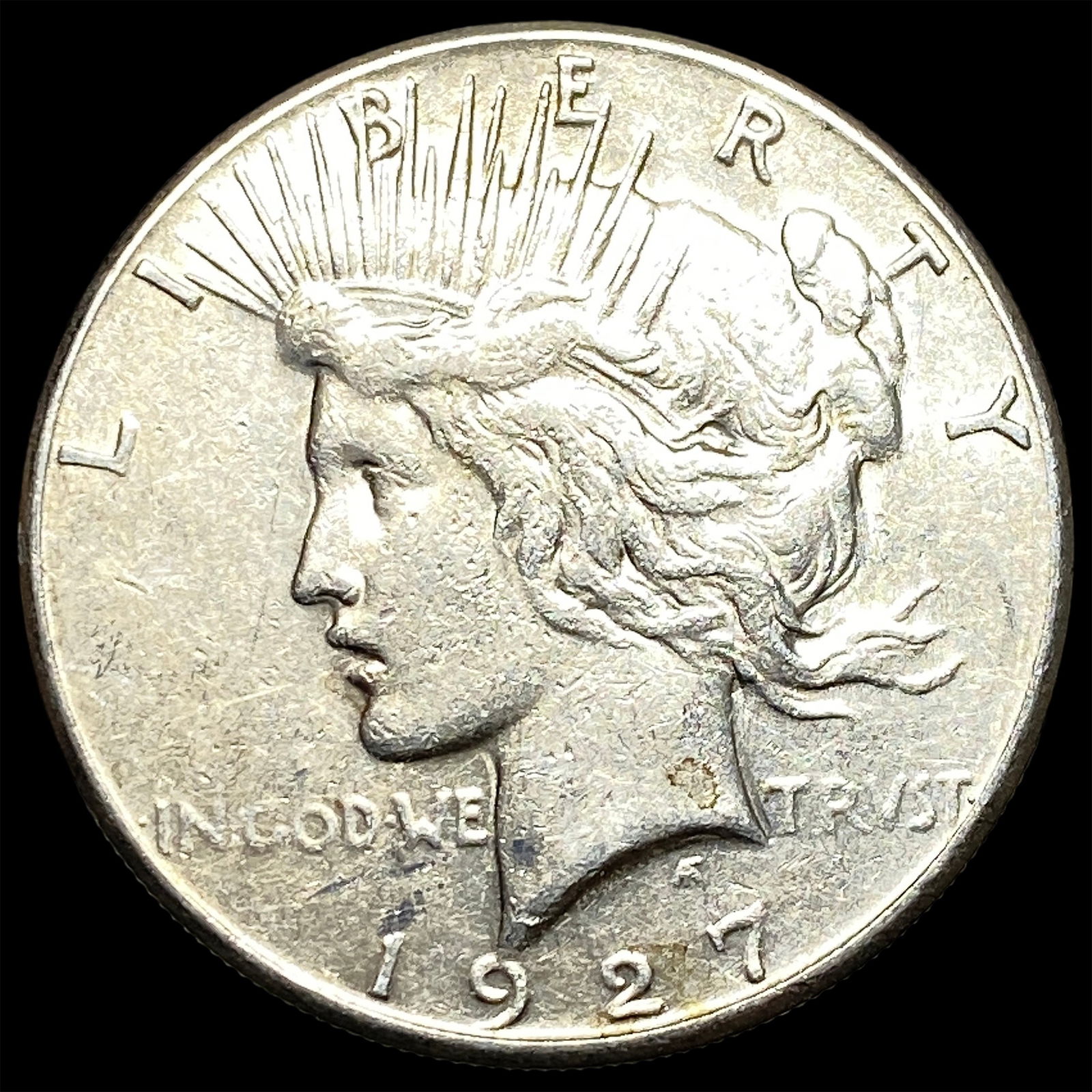 1927-S Silver Peace Dollar CLOSELY UNCIRCULATED (1 of 2)