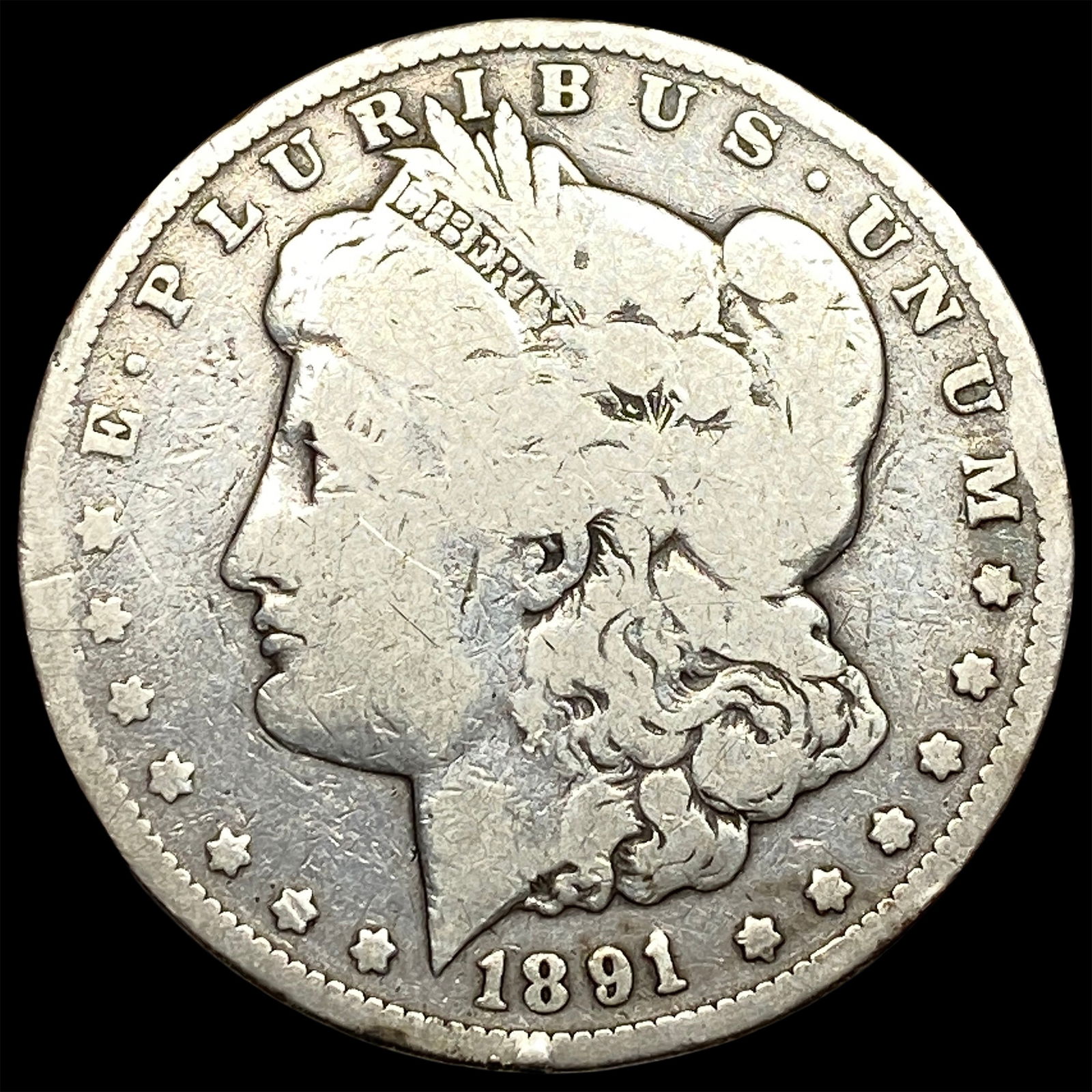 1891-CC Silver Morgan Dollar NICELY CIRCULATED (1 of 2)