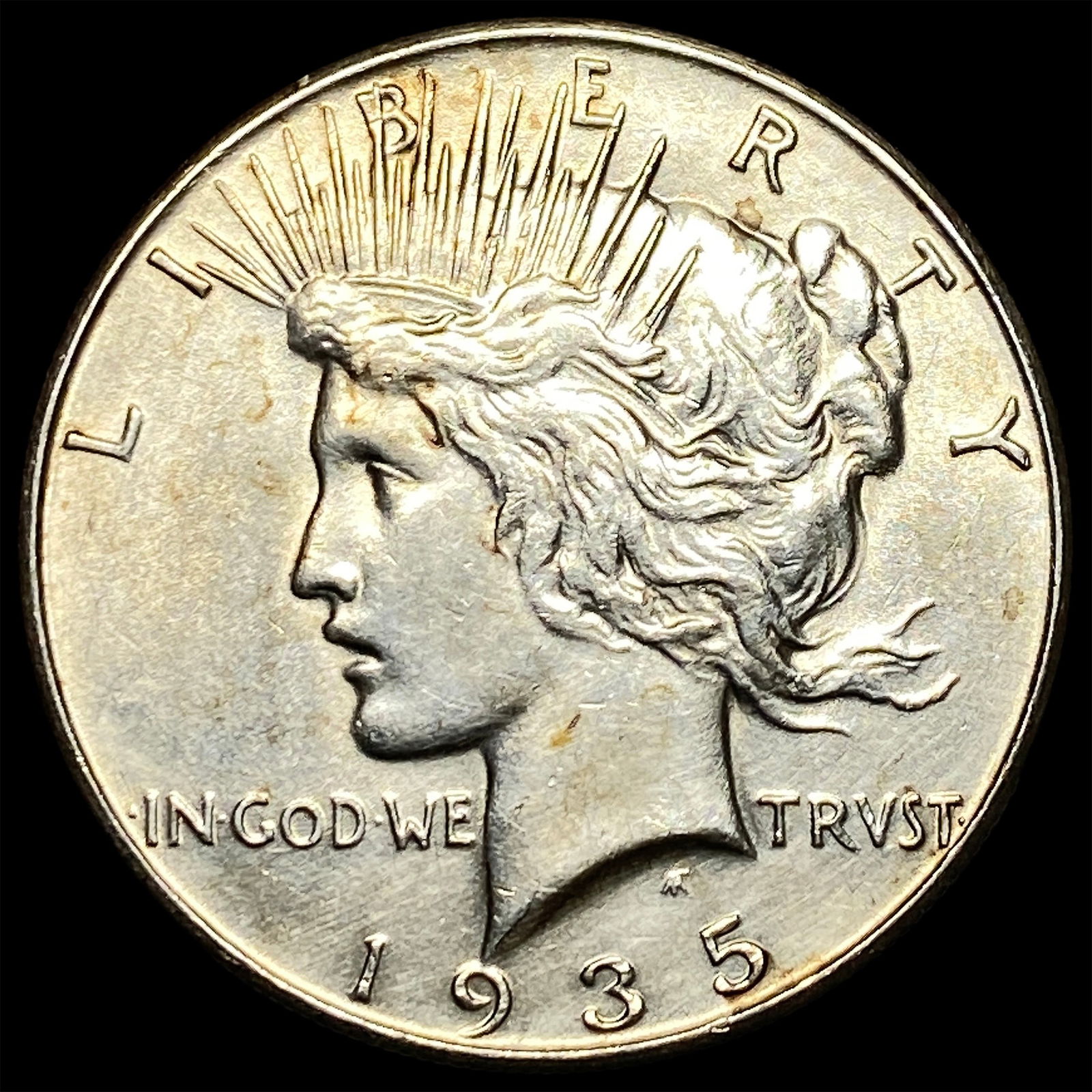 1935 Silver Peace Dollar CLOSELY UNCIRCULATED: 1935 Silver Peace Dollar CLOSELY UNCIRCULATED