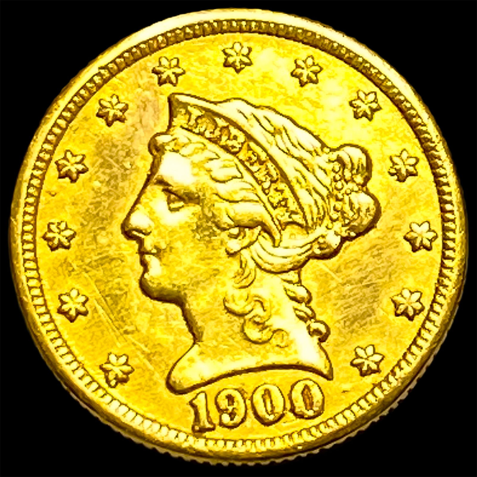 1900 Liberty Head Gold $2.50 Quarter Eagle CLOSELY UNCIRCULATED (1 of 2)
