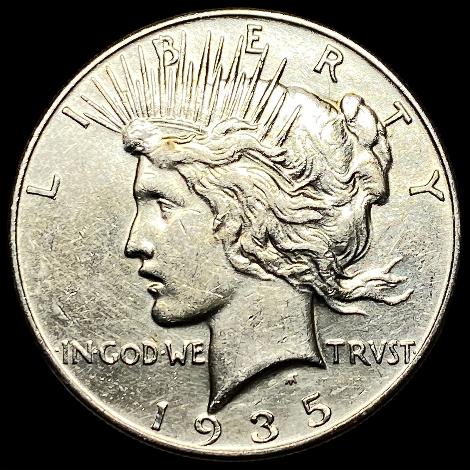 1935-S Silver Peace Dollar CLOSELY UNCIRCULATED: 1935-S Silver Peace Dollar CLOSELY UNCIRCULATED