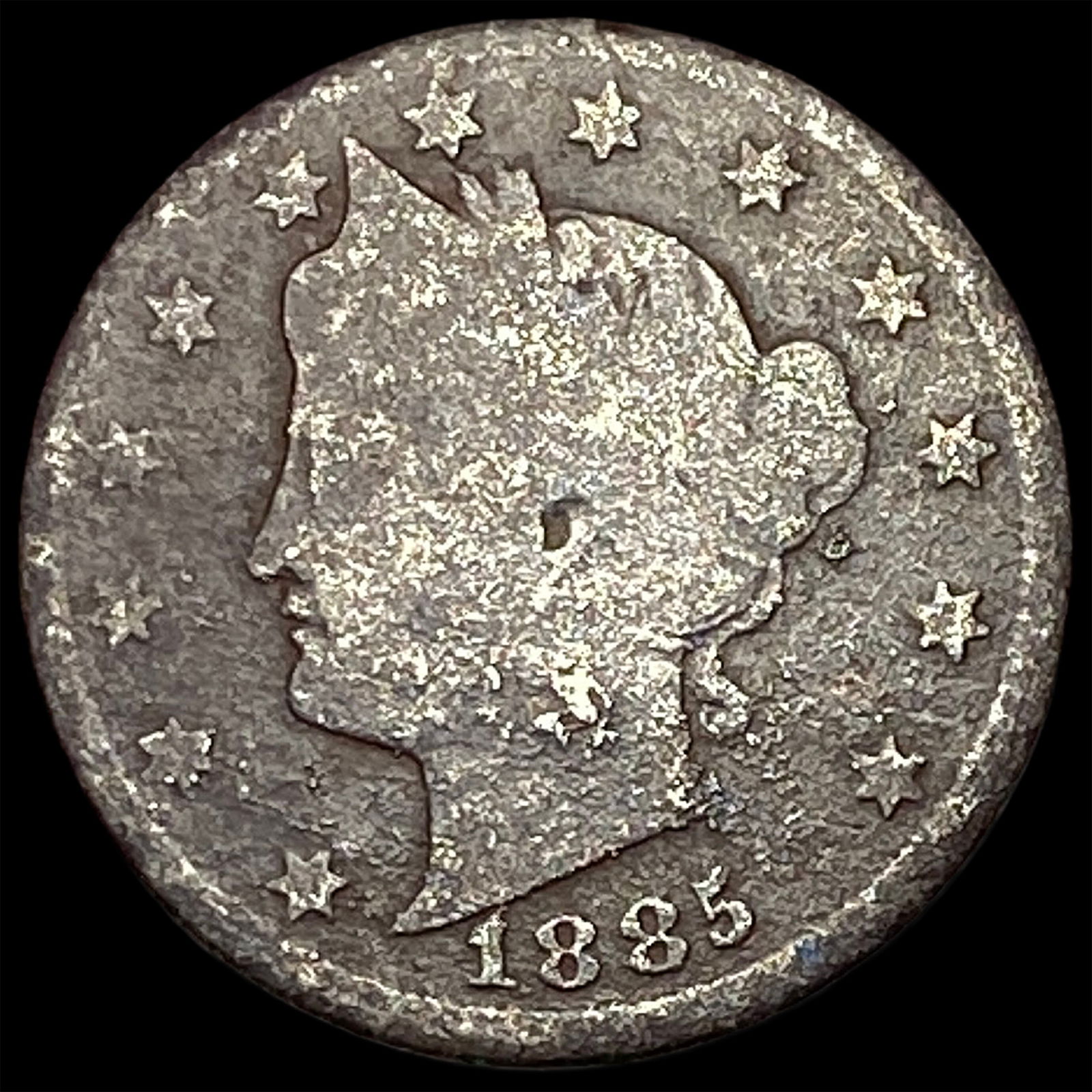 1885 Liberty Head Nickel NICELY CIRCULATED: 1885 Liberty Head Nickel NICELY CIRCULATED