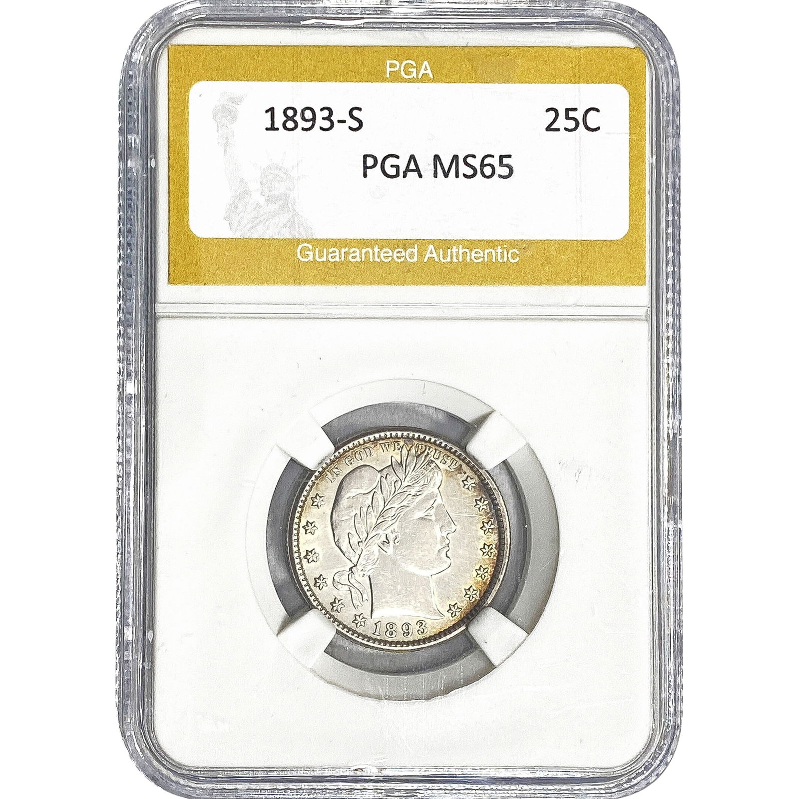 1893-S Barber Quarter PGA MS65 (1 of 2)
