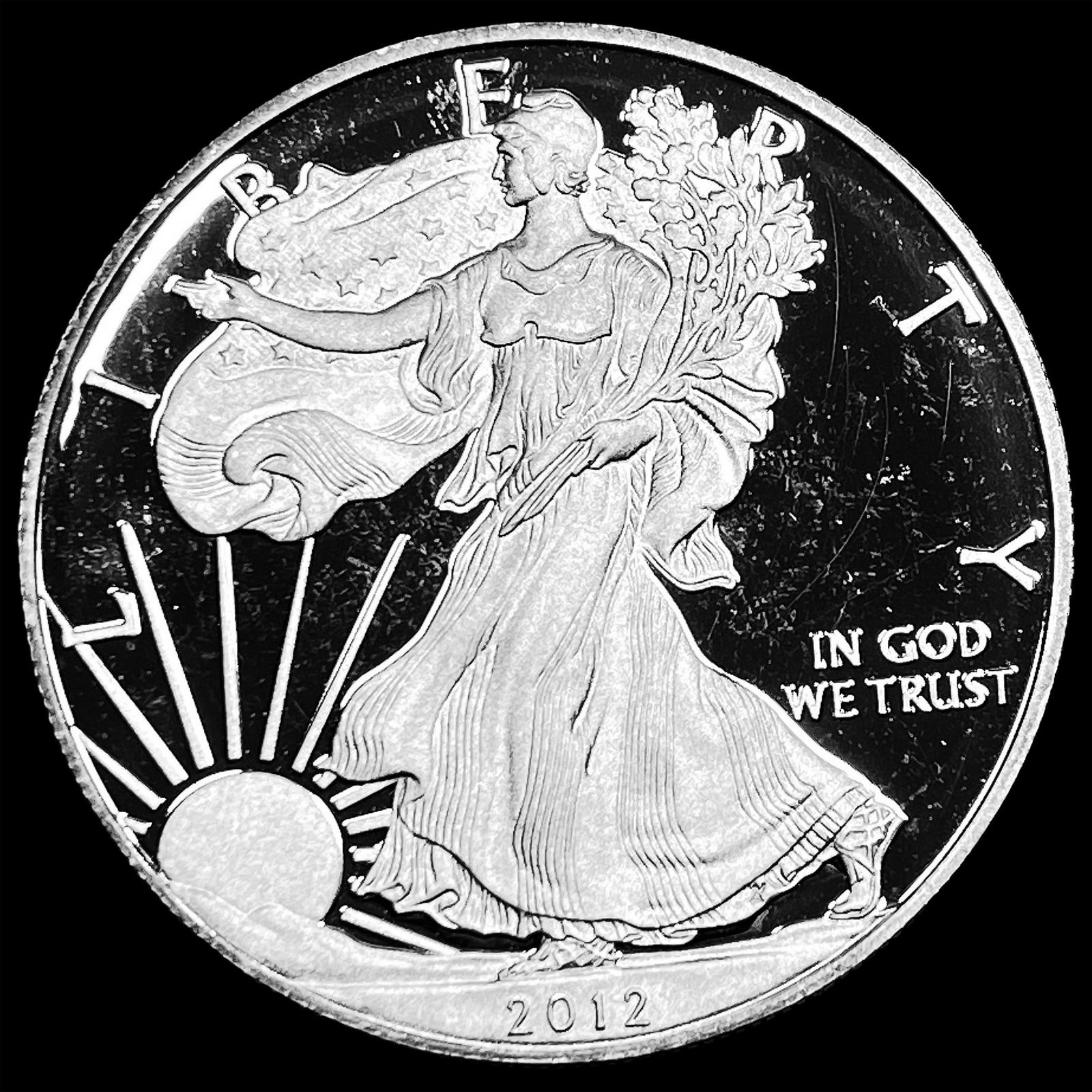 2012-S Silver American Eagle Proof $1 CHOICE PROOF (1 of 2)