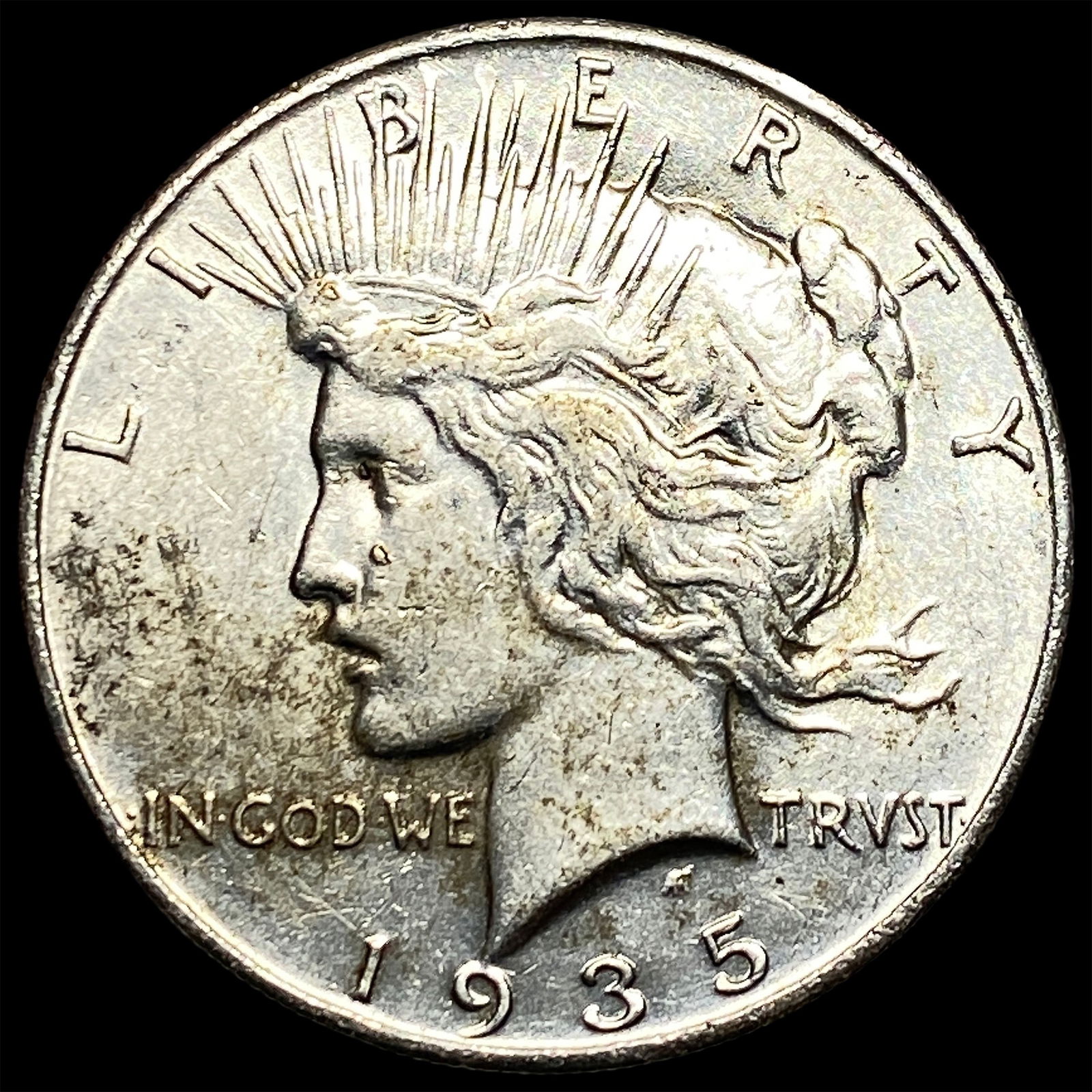 1935 Silver Peace Dollar CLOSELY UNCIRCULATED: 1935 Silver Peace Dollar CLOSELY UNCIRCULATED