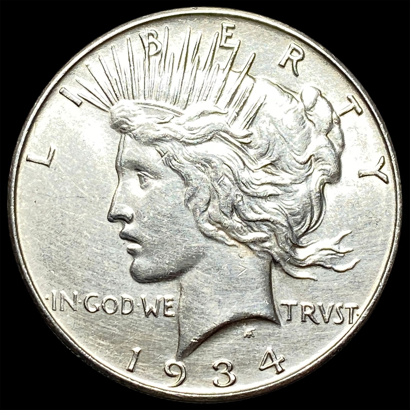1934 Silver Peace Dollar CLOSELY UNCIRCULATED (1 of 2)