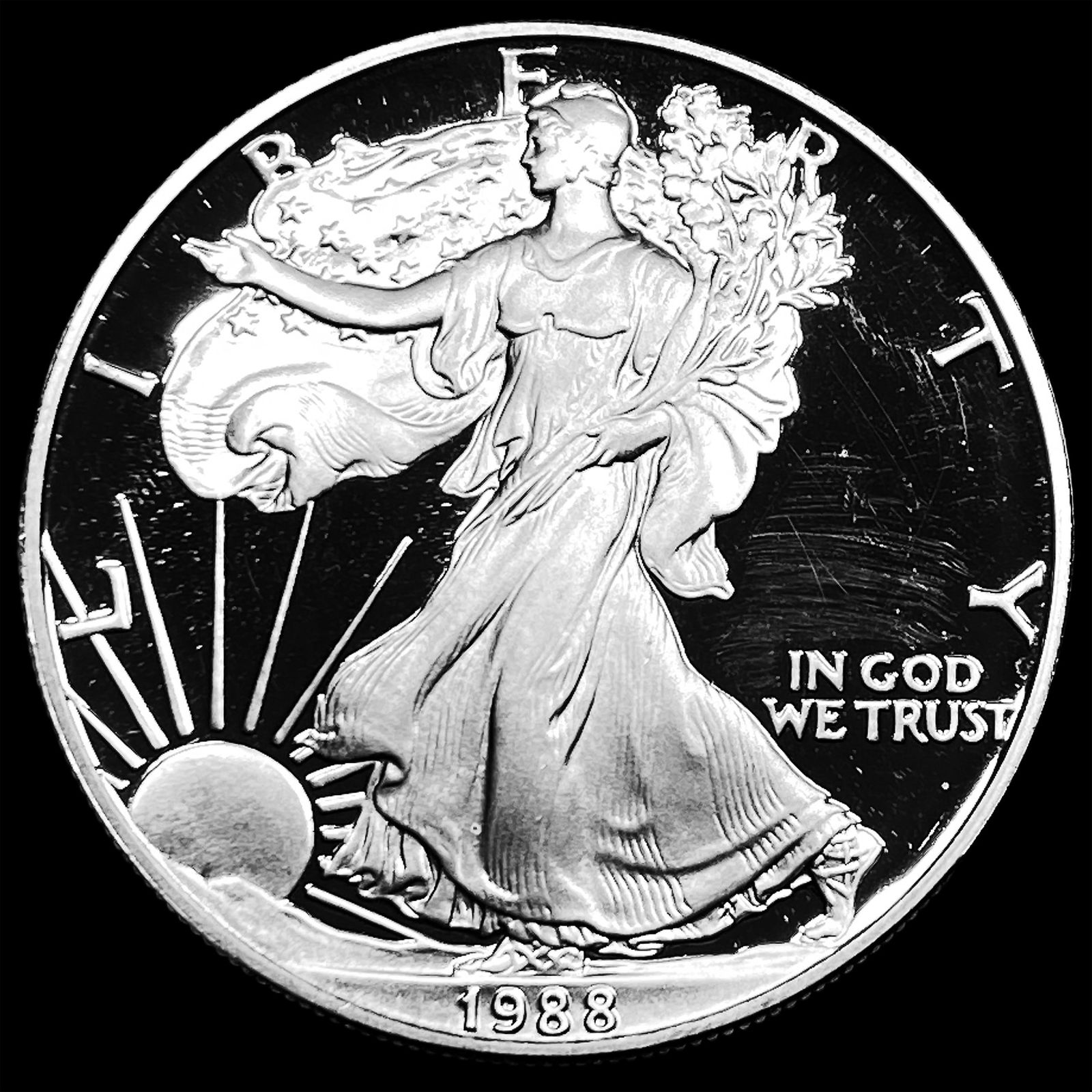 1988-S 1 oz Silver American Eagle Proof CHOICE PROOF (1 of 2)
