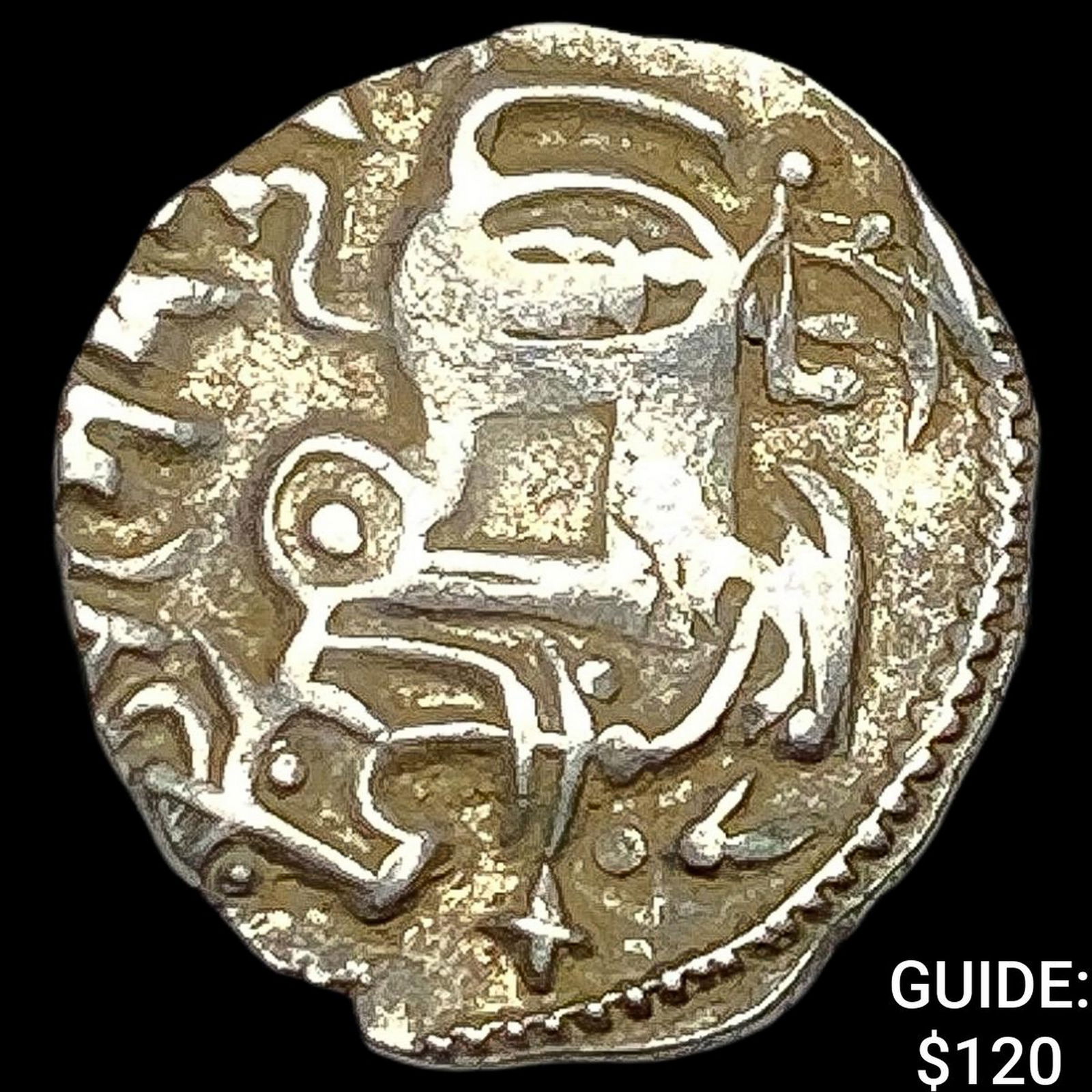 India 700-1000 AD Silver Jital NEARLY UNCIRCULATED (1 of 2)