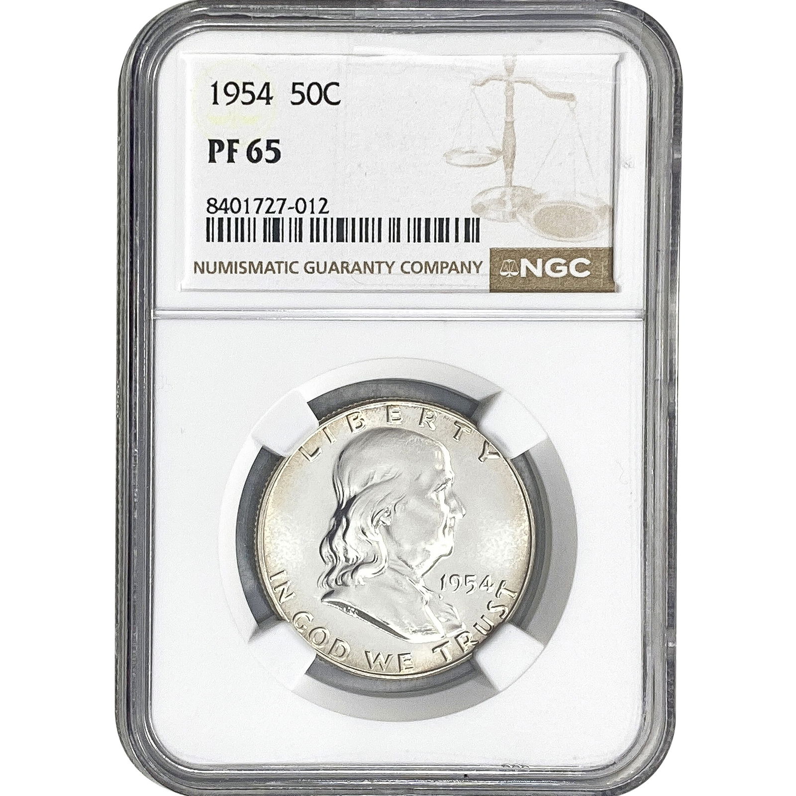 1954 Franklin Half Dollar NGC PF65 (1 of 2)