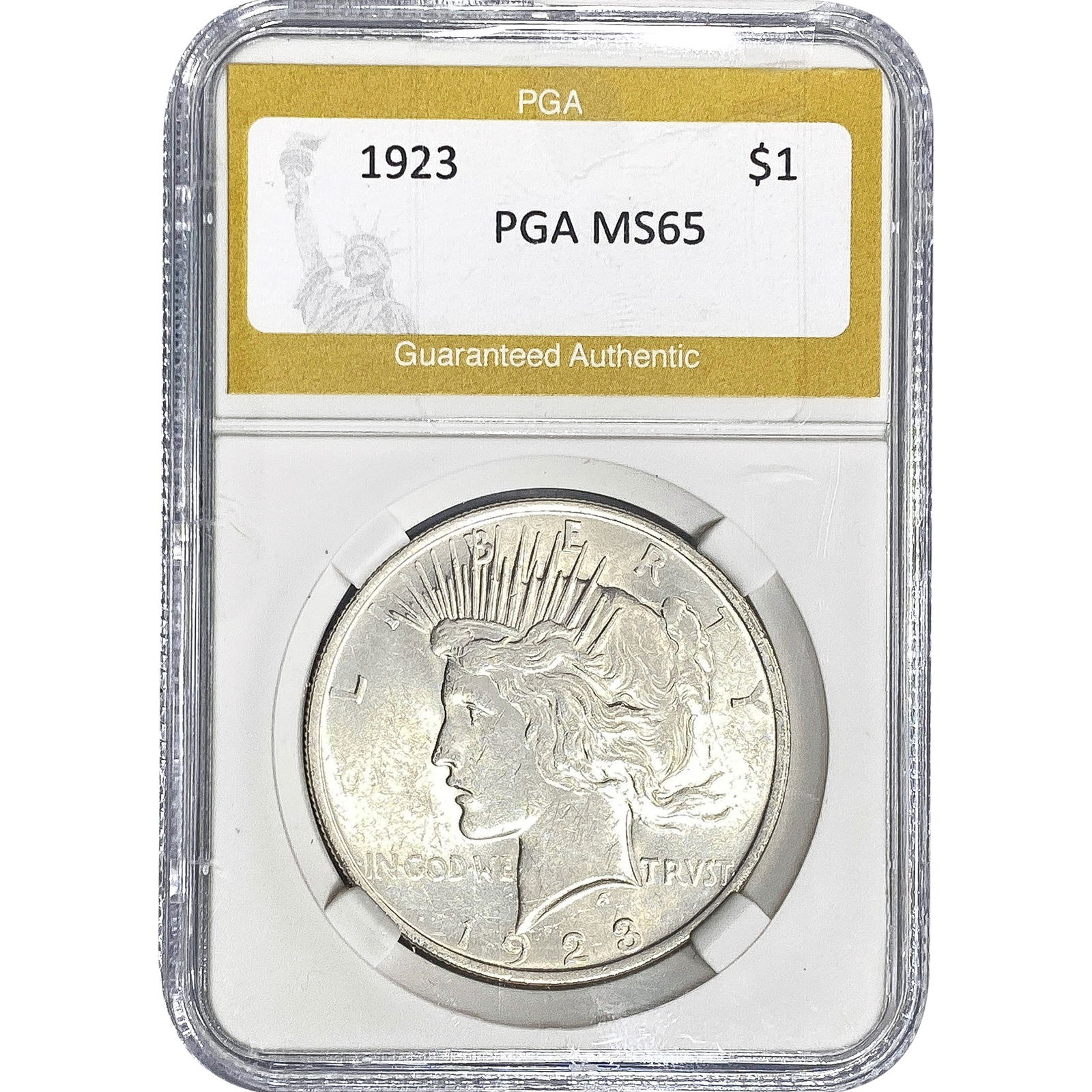 1923 Silver Peace Dollar PGA MS65 (1 of 2)
