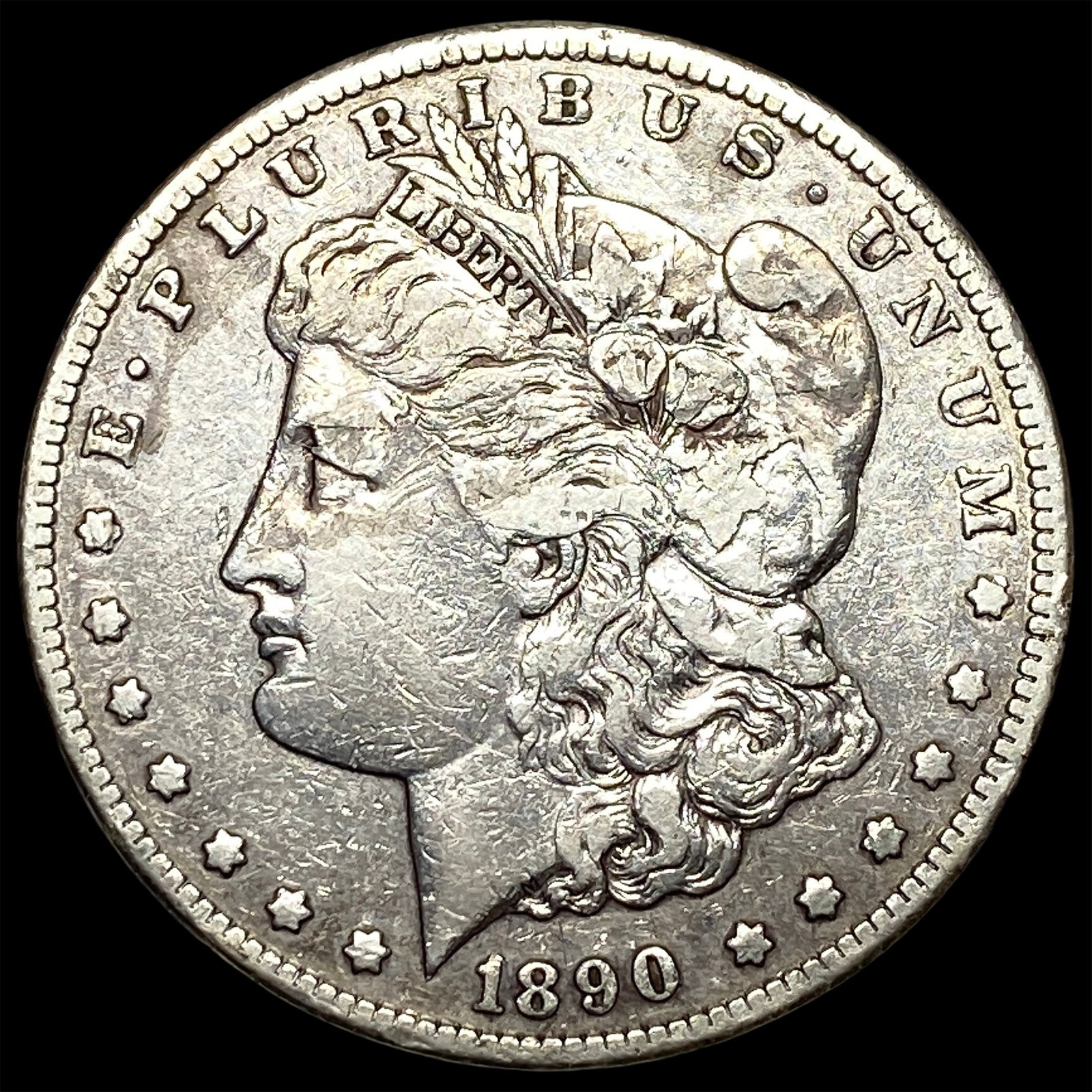 1890-CC Silver Morgan Dollar ABOUT UNCIRCULATED (1 of 2)