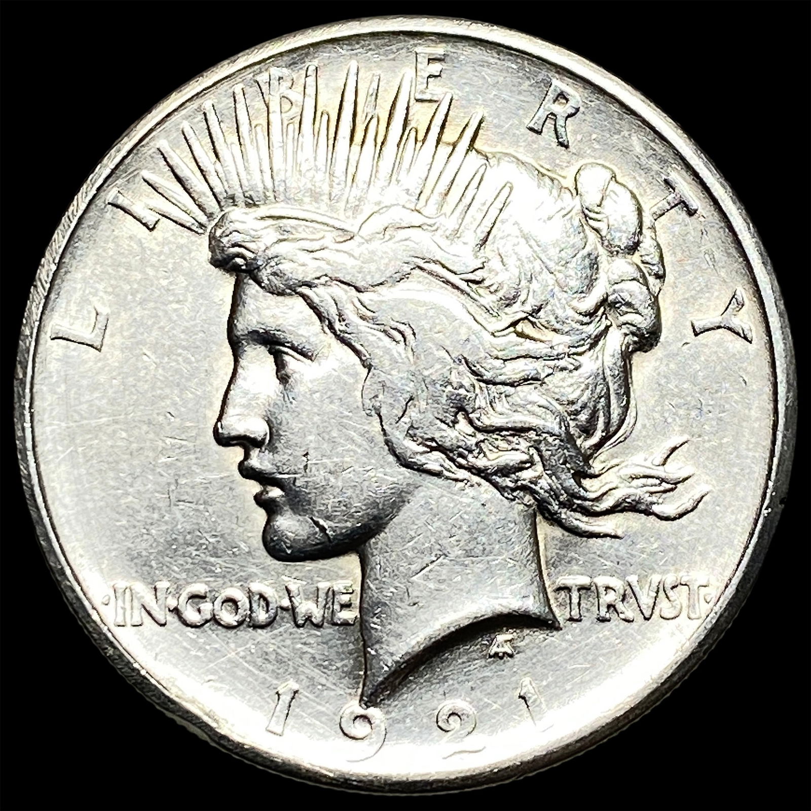 1921 Silver Peace Dollar CLOSELY UNCIRCULATED: 1921 Silver Peace Dollar CLOSELY UNCIRCULATED