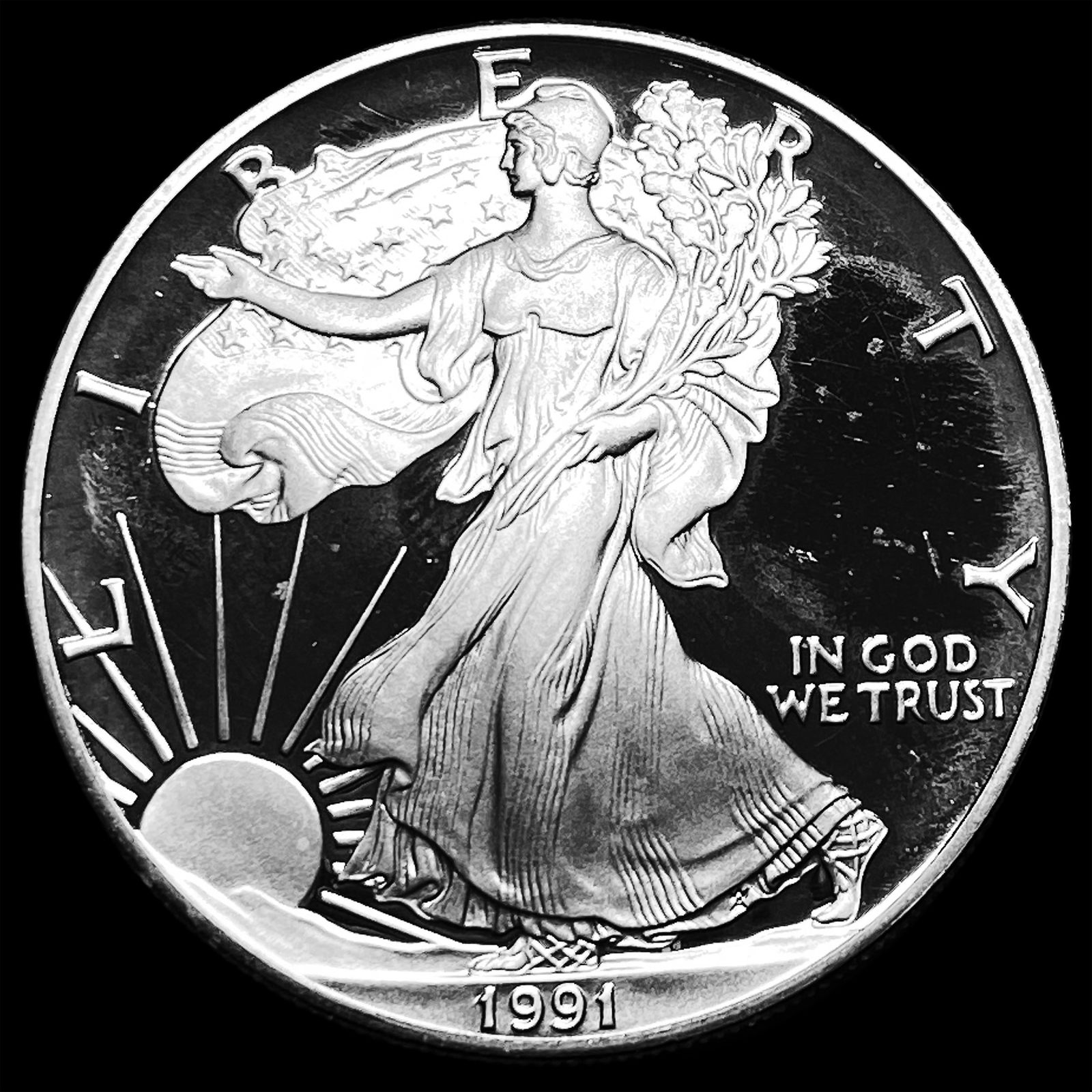 1991-S Silver American Eagle Proof $1 CHOICE PROOF (1 of 2)