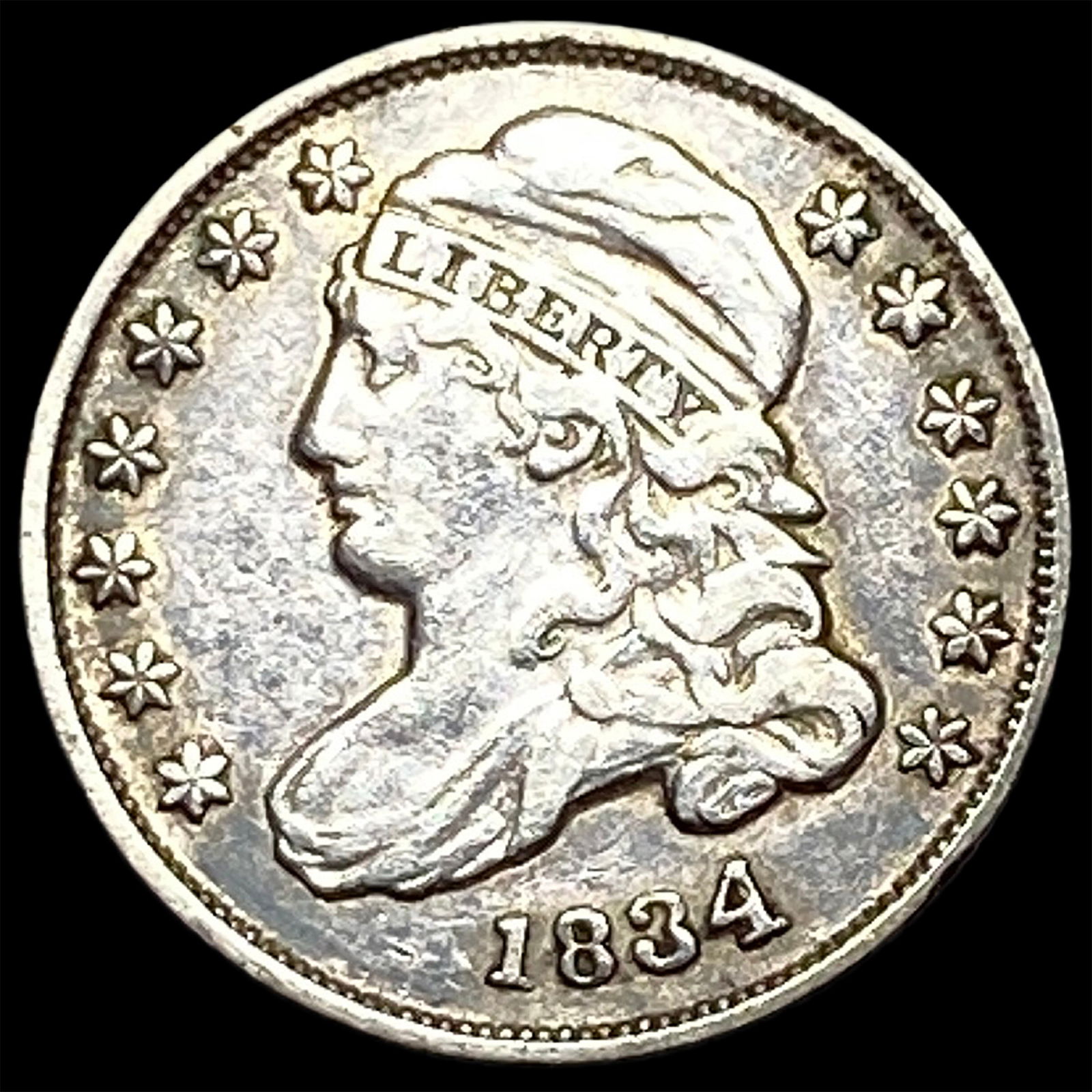 1834 Capped Bust Dime NEARLY UNCIRCULATED (1 of 2)