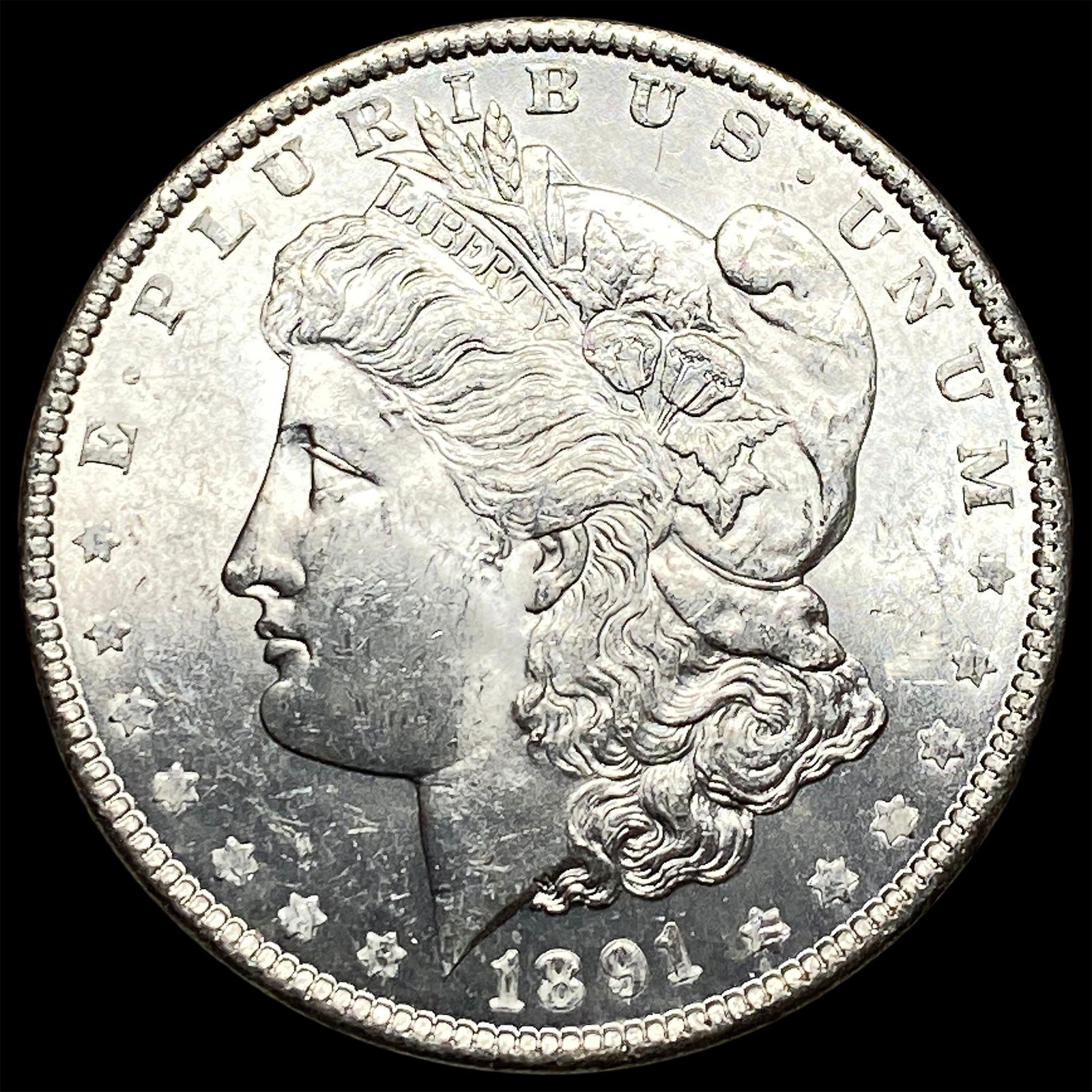 1891 Morgan Silver Dollar UNCIRCULATED: 1891 Morgan Silver Dollar UNCIRCULATED