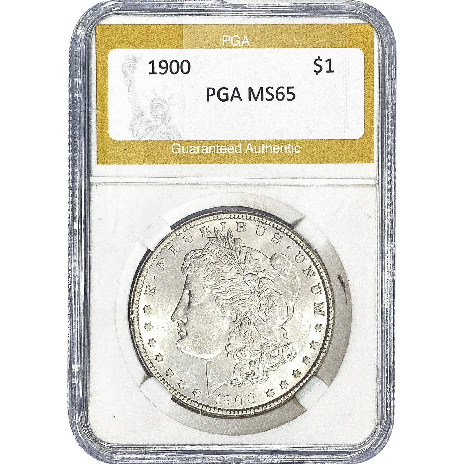 1900 Morgan Silver Dollar PGA MS65: 1900 Morgan Silver Dollar PGA MS65