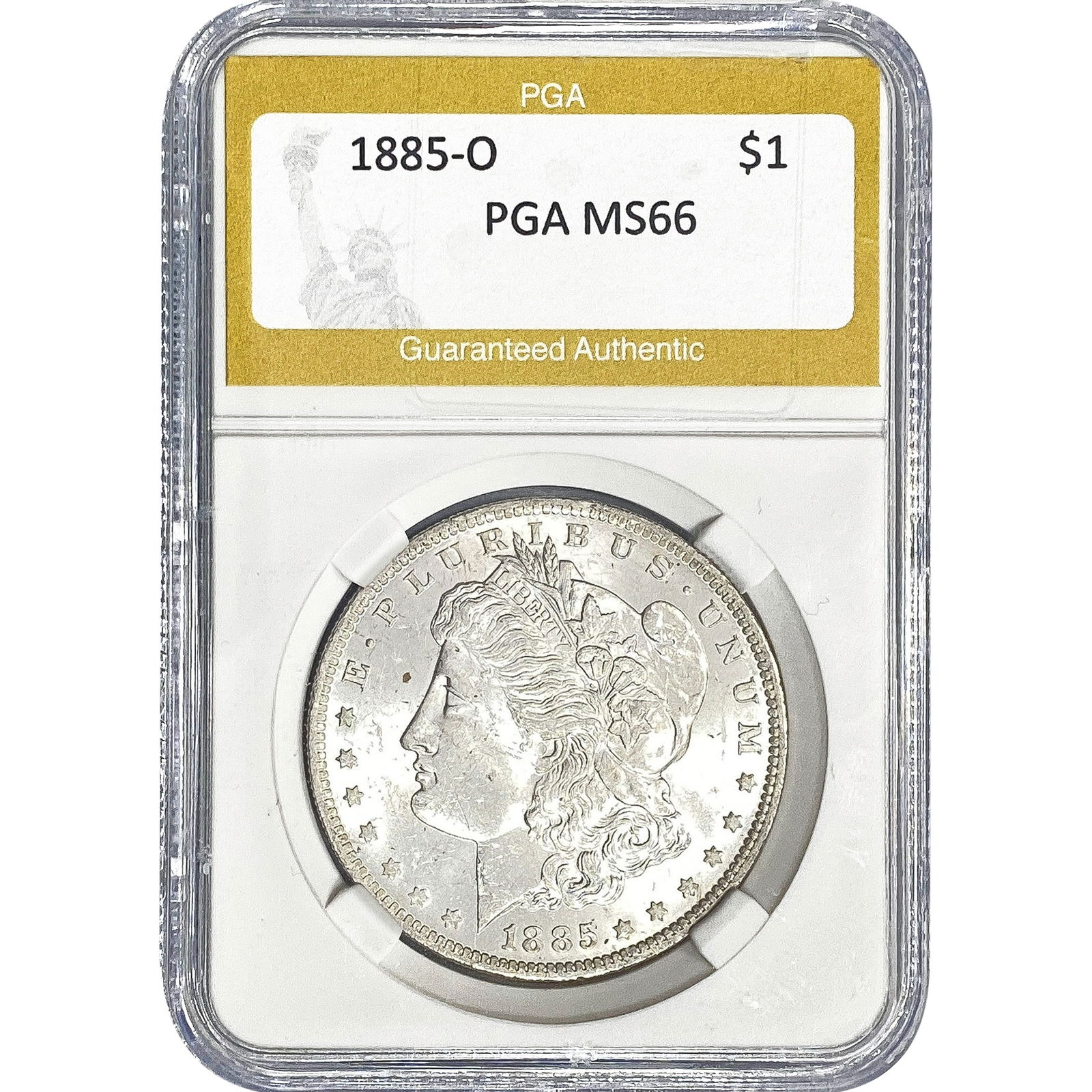 1885-O Morgan Silver Dollar PGA MS66: 1885-O Morgan Silver Dollar PGA MS66