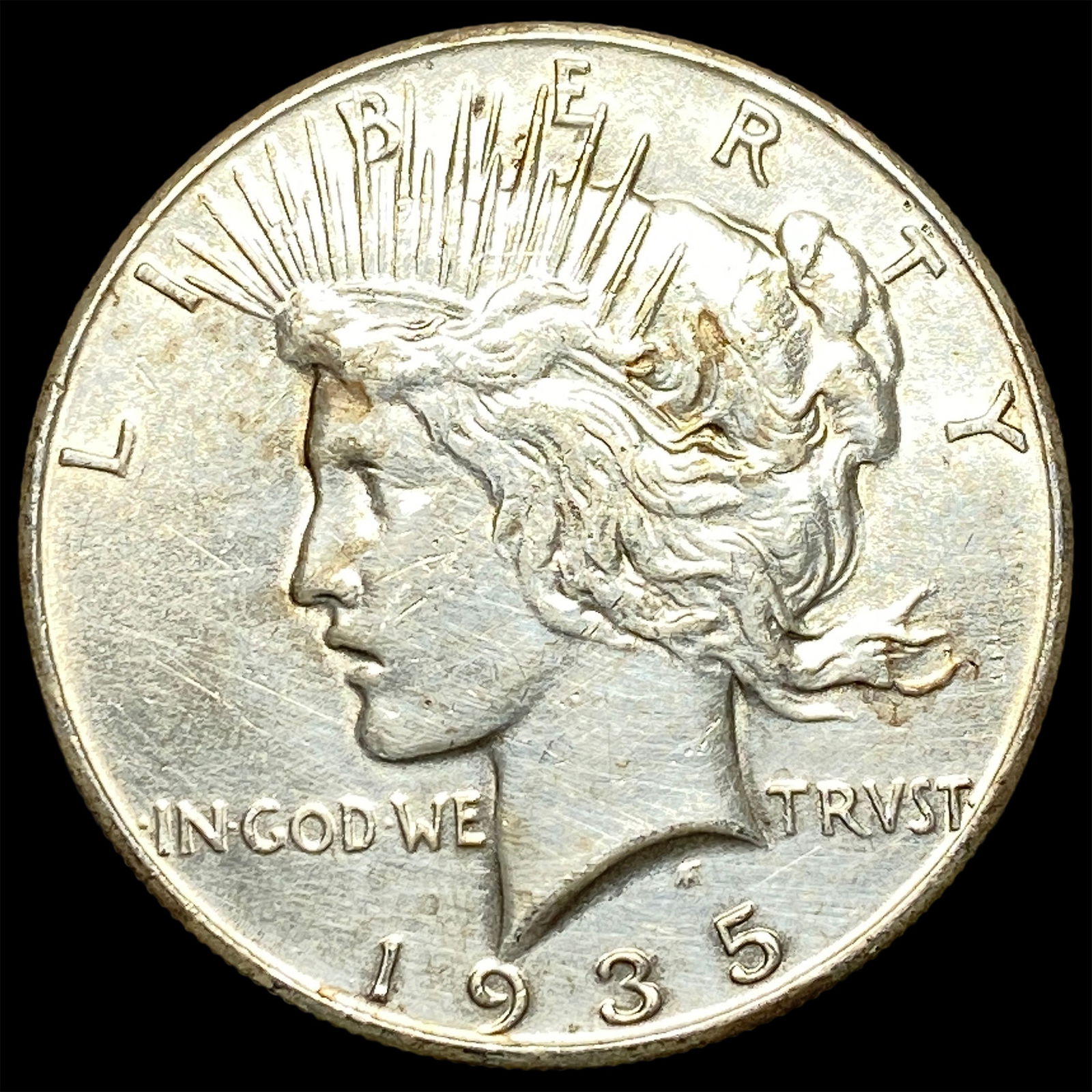 1935 Silver Peace Dollar CLOSELY UNCIRCULATED: 1935 Silver Peace Dollar CLOSELY UNCIRCULATED