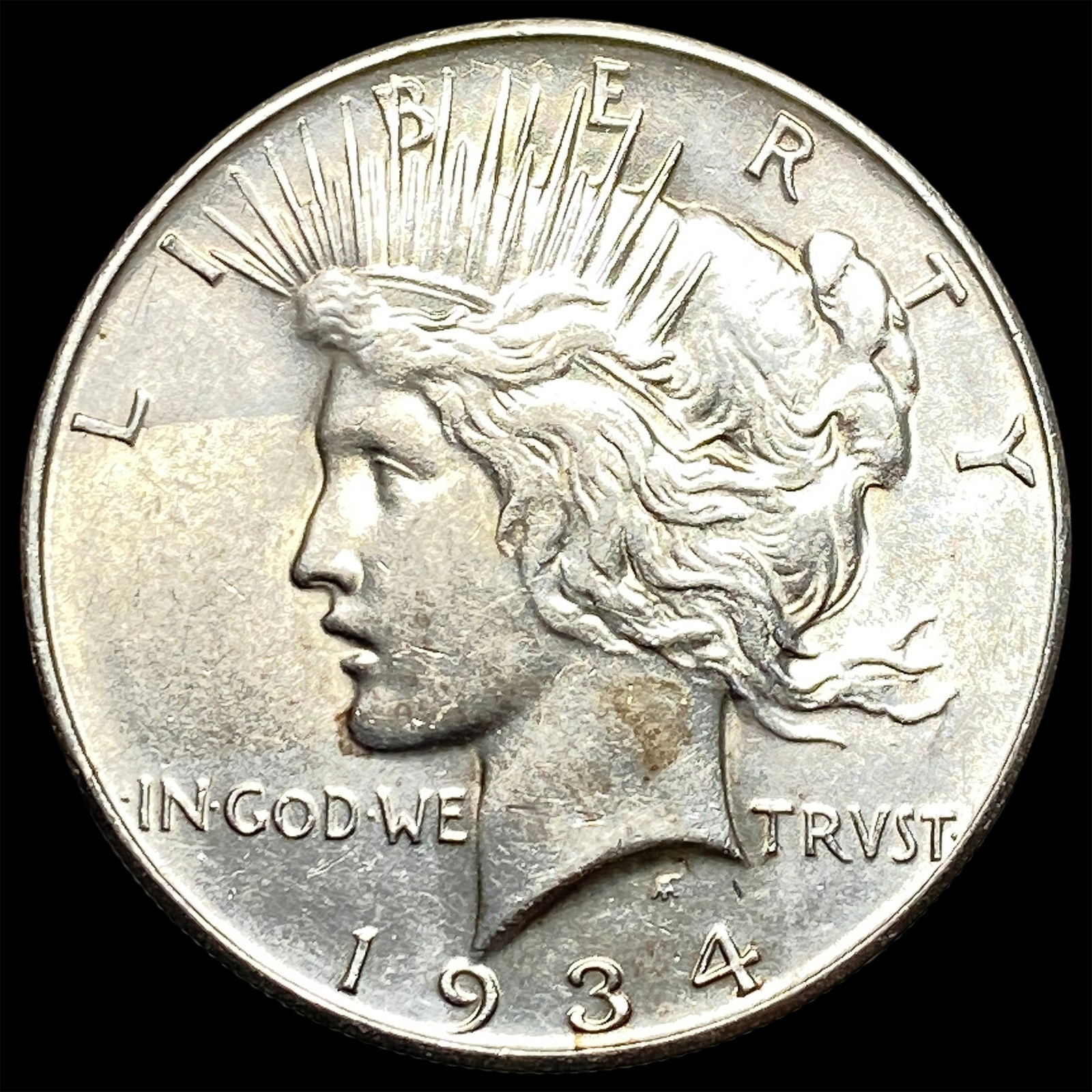 1934 Peace Silver Dollar CLOSELY UNCIRCULATED: 1934 Peace Silver Dollar CLOSELY UNCIRCULATED