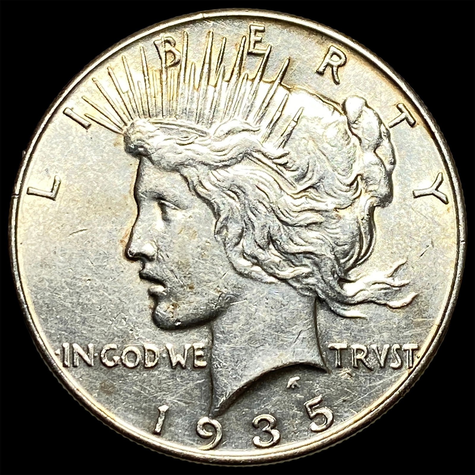 1935 Silver Peace Dollar CLOSELY UNCIRCULATED: 1935 Silver Peace Dollar CLOSELY UNCIRCULATED