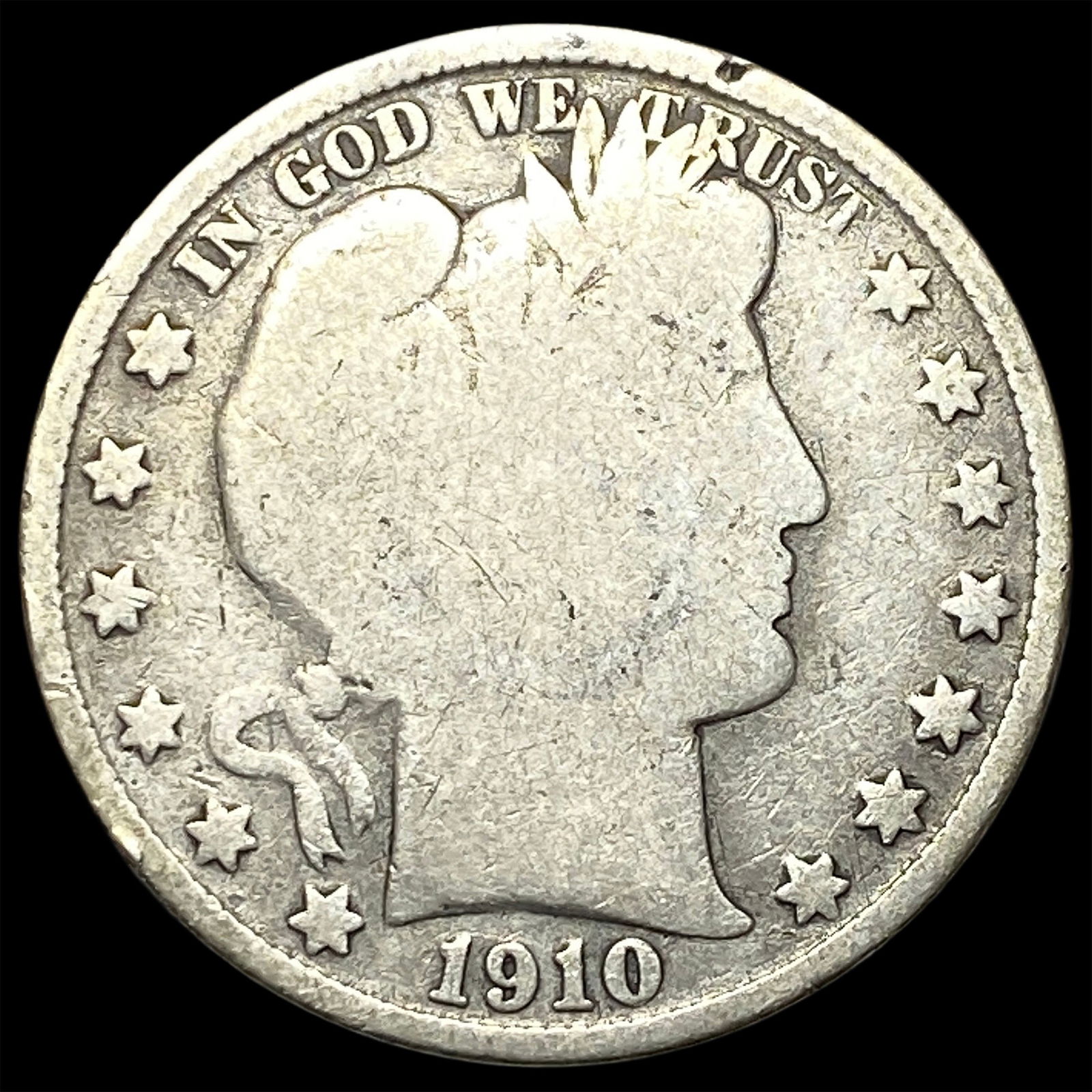 1910 Barber Half Dollar NICELY CIRCULATED (1 of 2)