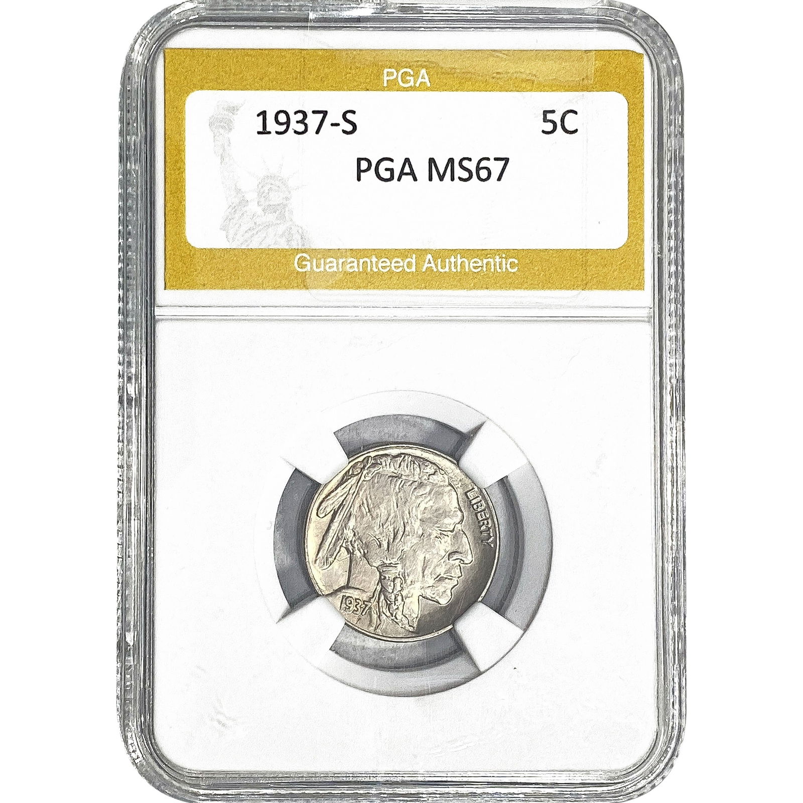 1937-S Buffalo Nickel PGA MS67 (1 of 2)