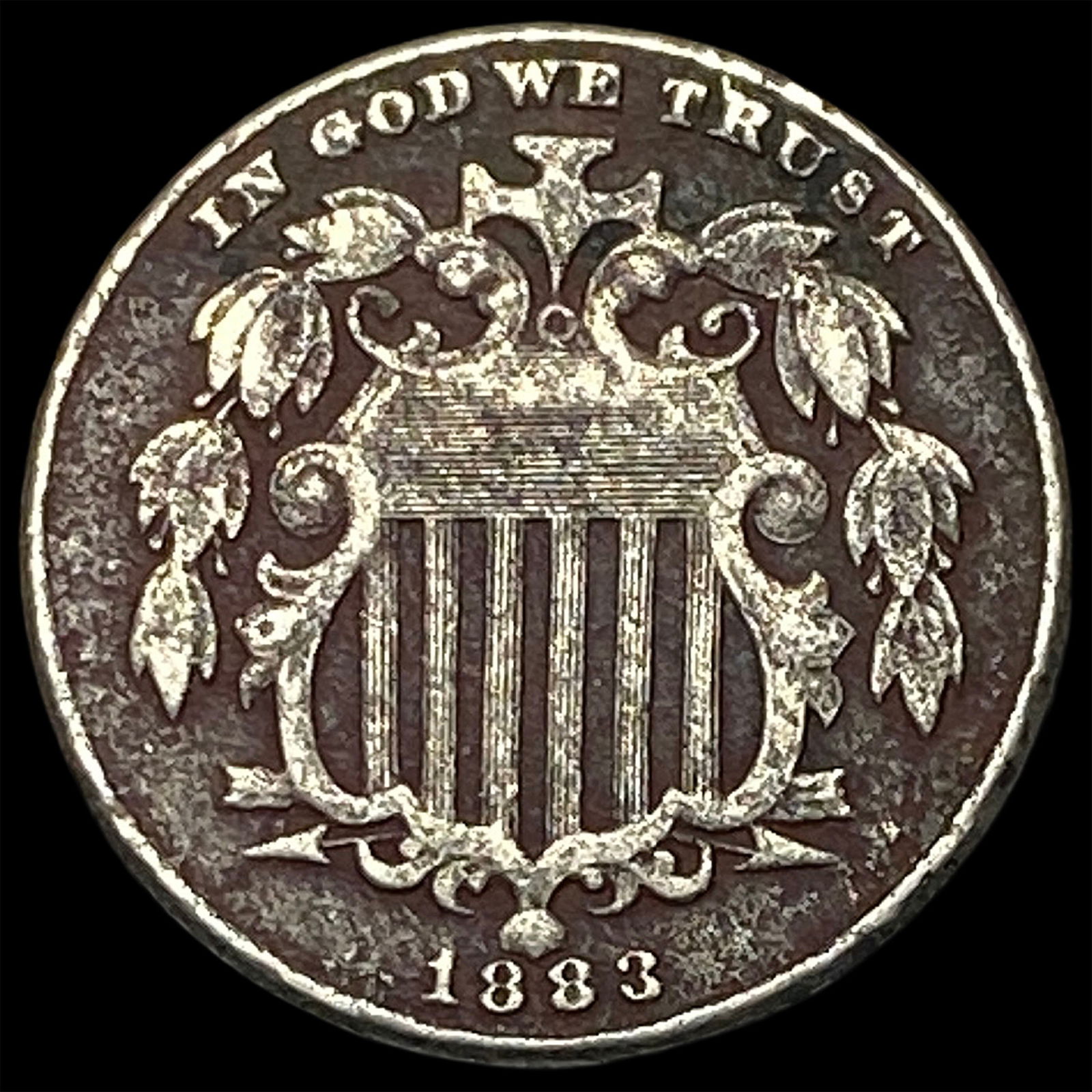 1883 Shield Nickel LIGHTLY CIRCULATED (1 of 2)
