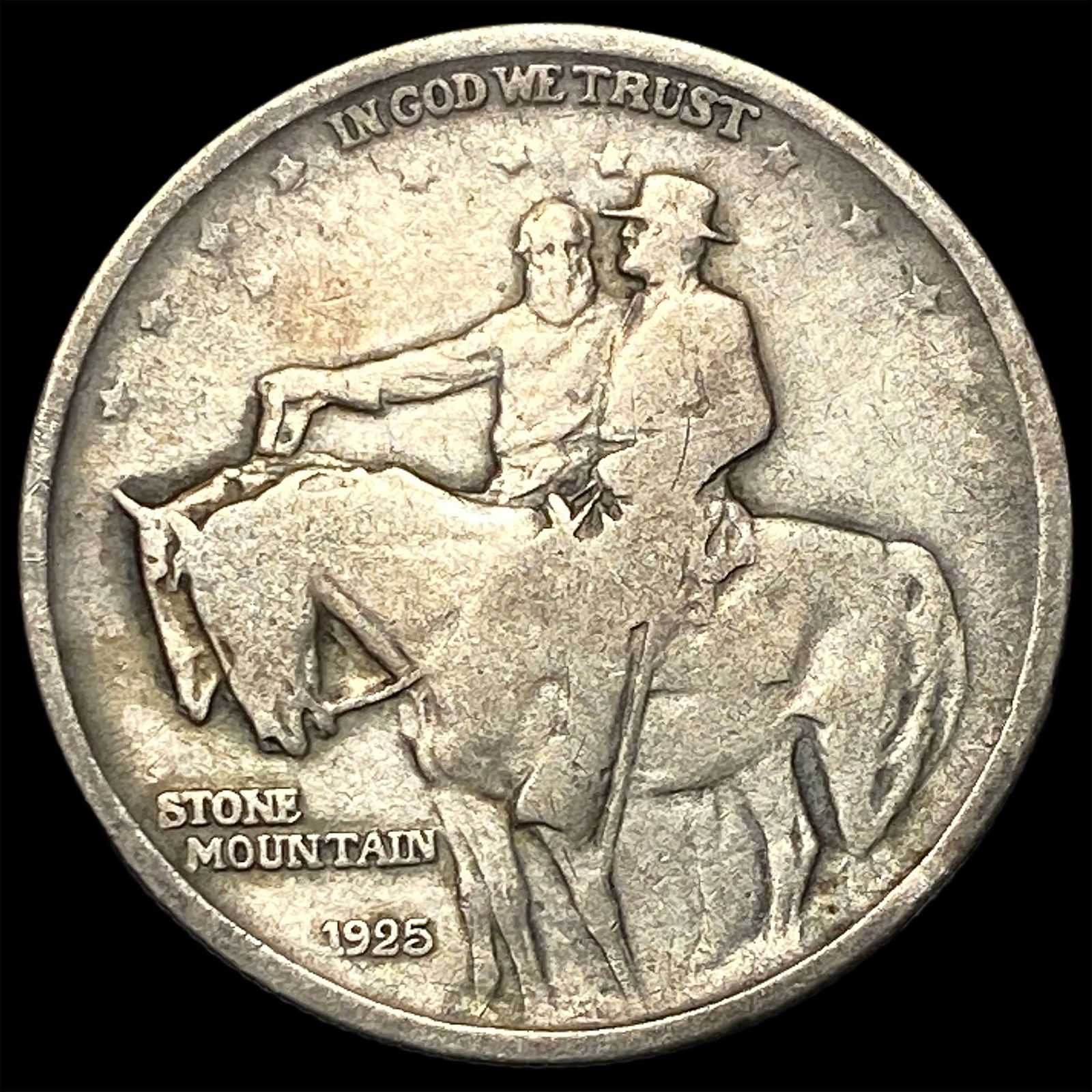 1925 Silver Stone Mountain Half Dollar ABOUT UNCIRCULATED (1 of 2)