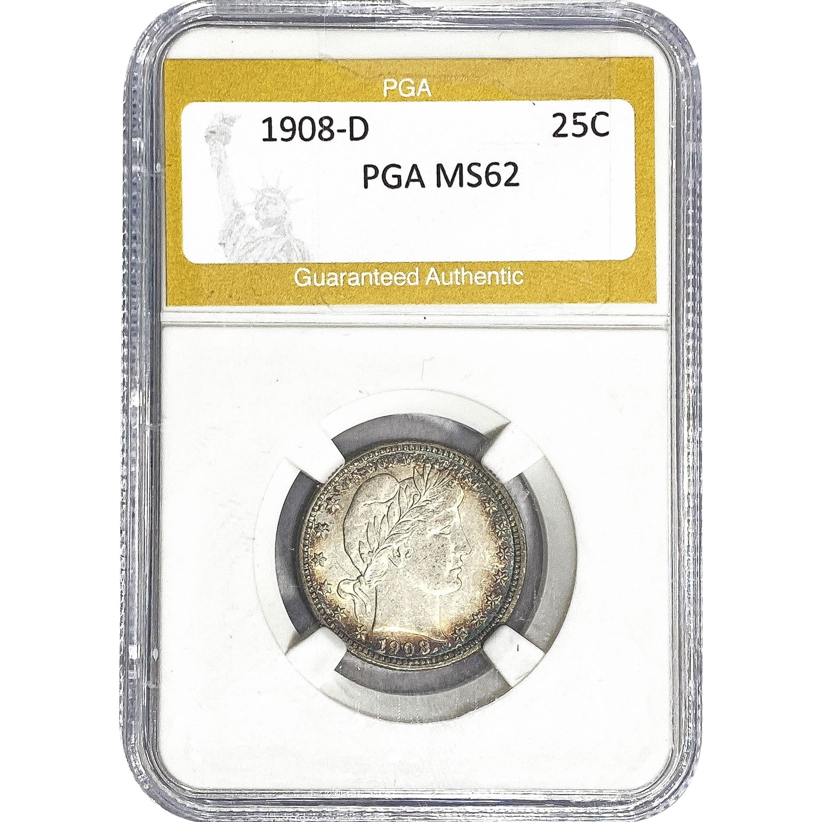 1908-D Barber Quarter PGA MS62 (1 of 2)