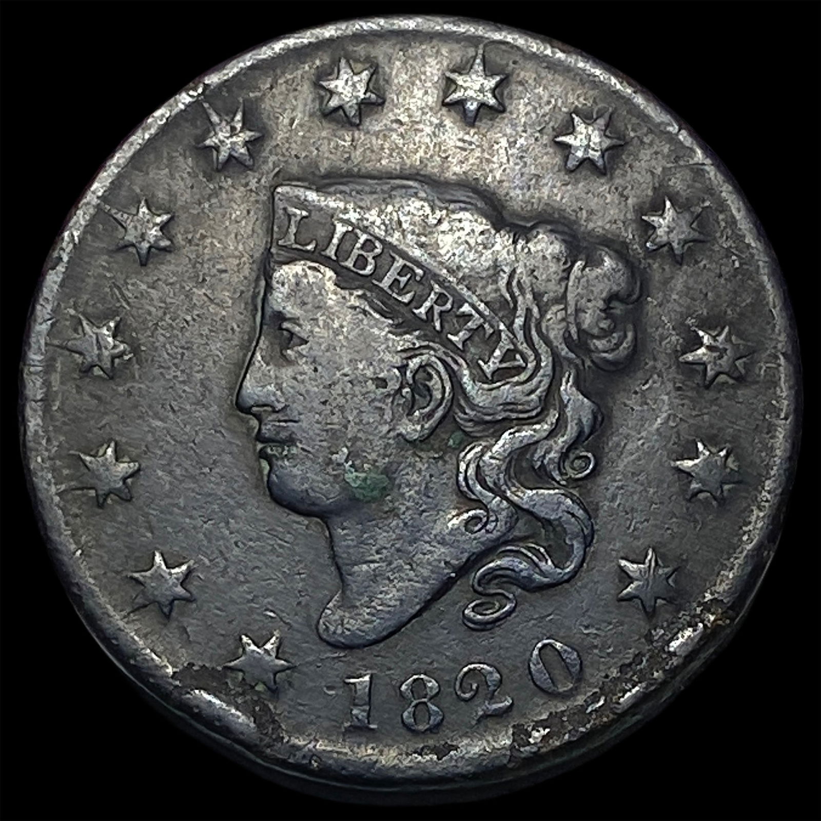 1820 Coronet Head Large Cent LIGHTLY CIRCULATED (1 of 2)