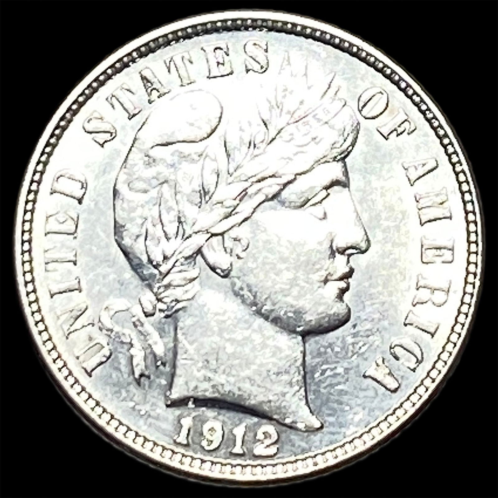 1912-S Silver Barber Dime UNCIRCULATED: 1912-S Silver Barber Dime UNCIRCULATED