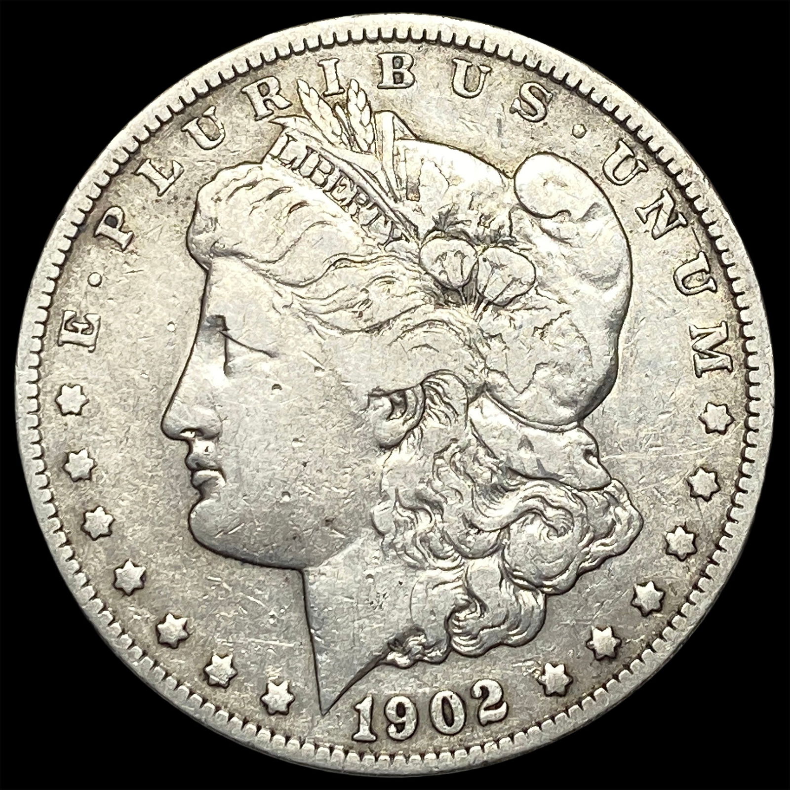 1902-S Silver Morgan Dollar ABOUT UNCIRCULATED: 1902-S Silver Morgan Dollar ABOUT UNCIRCULATED