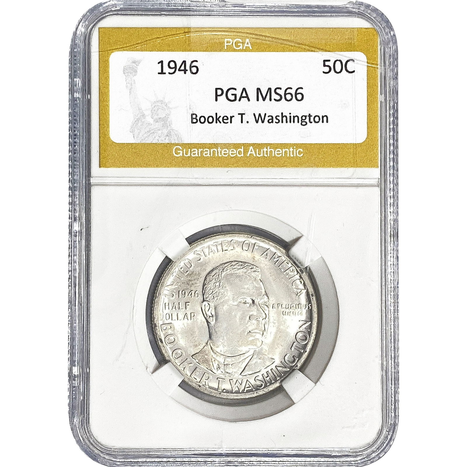 1946 Booker T Half Dollar PGA MS66: 1946 Booker T Half Dollar PGA MS66