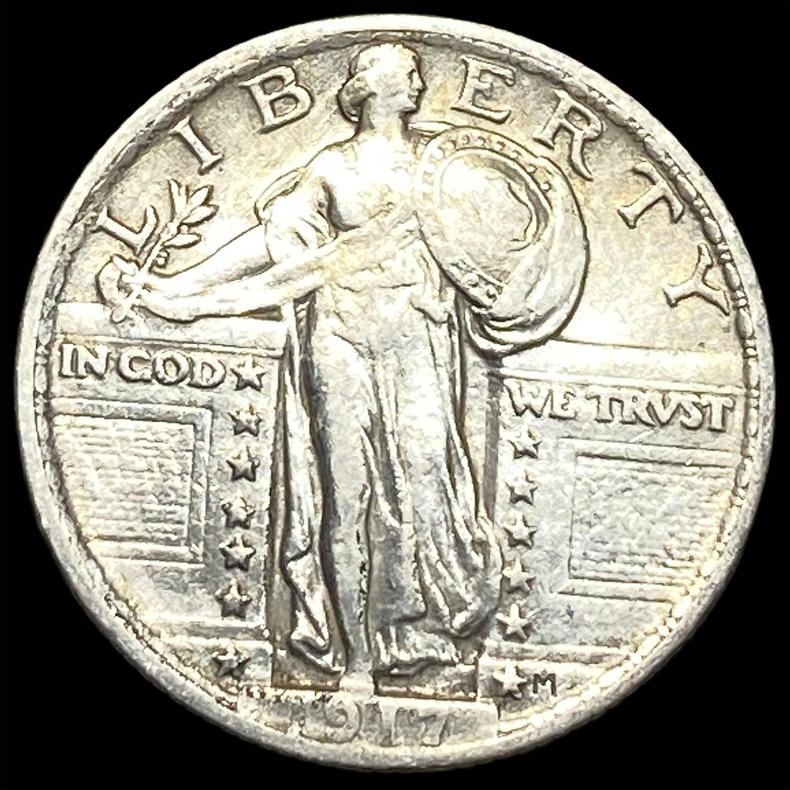 1917 Type 1 Standing Liberty Quarter CLOSELY UNCIRCULATED (1 of 2)