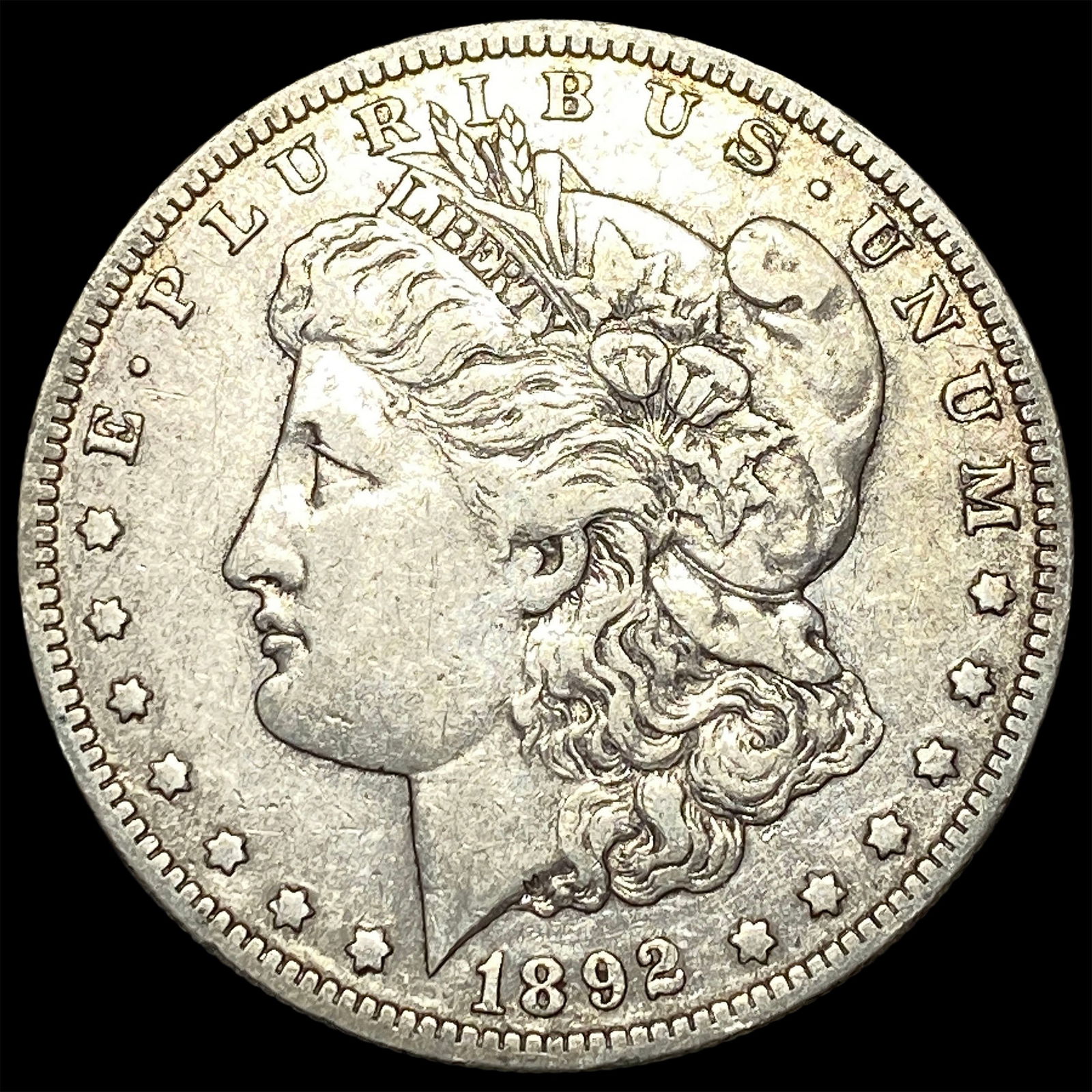 1892-S Silver Morgan Dollar NEARLY UNCIRCULATED: 1892-S Silver Morgan Dollar NEARLY UNCIRCULATED