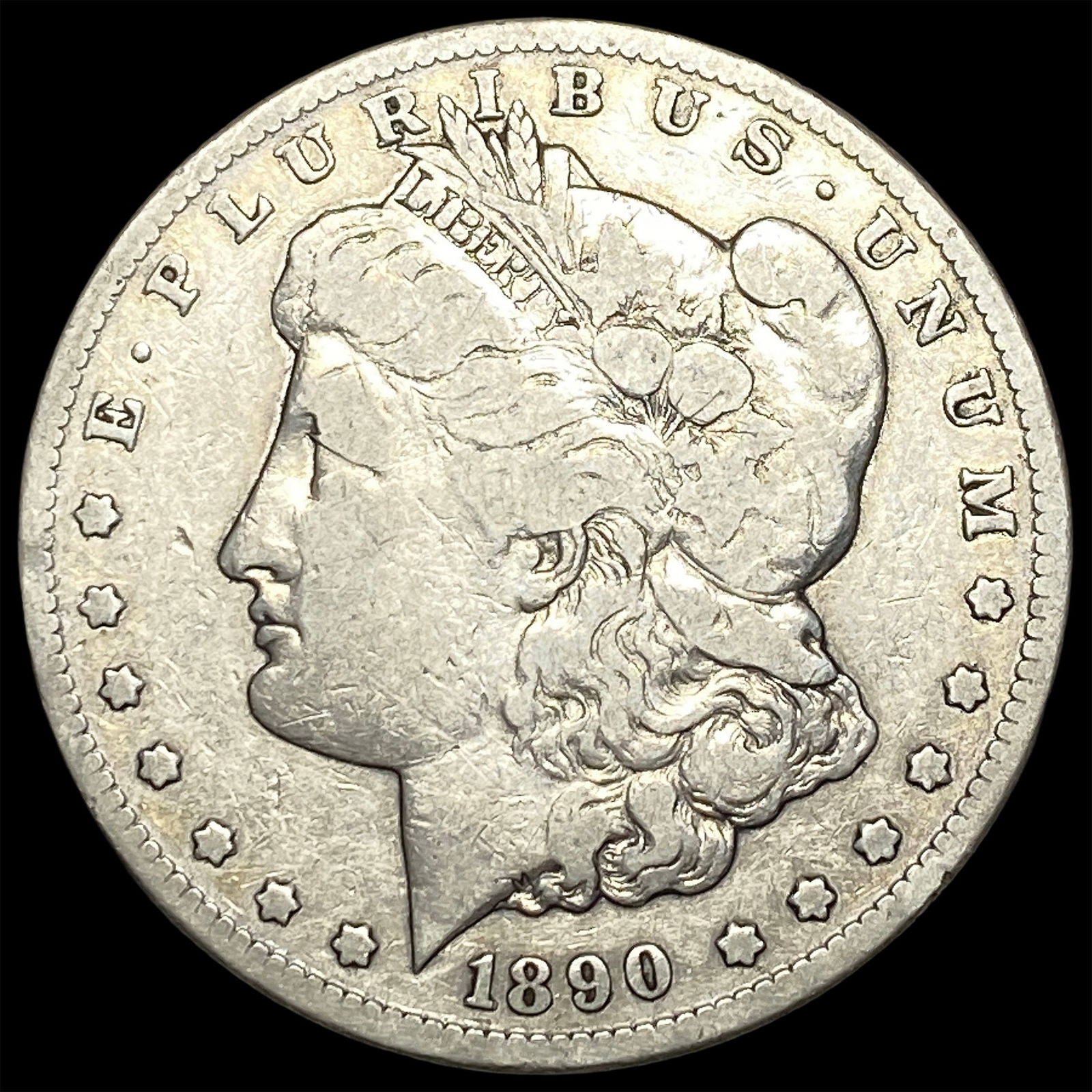 1890-CC Silver Morgan Dollar NICELY CIRCULATED (1 of 2)