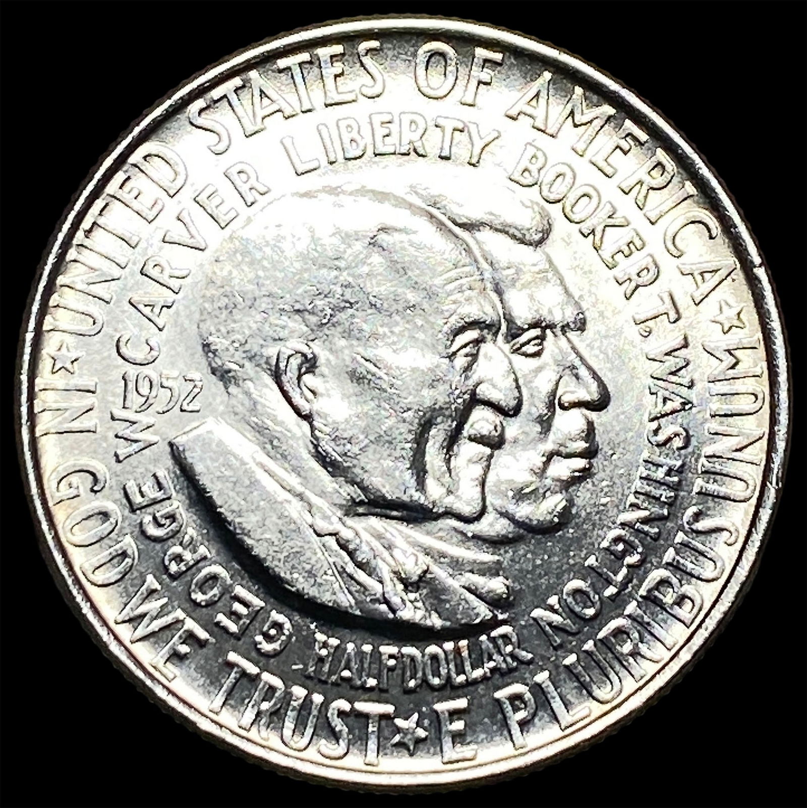 1952 Silver Half Dollar Booker T. Washington CHOICE BU (1 of 2)