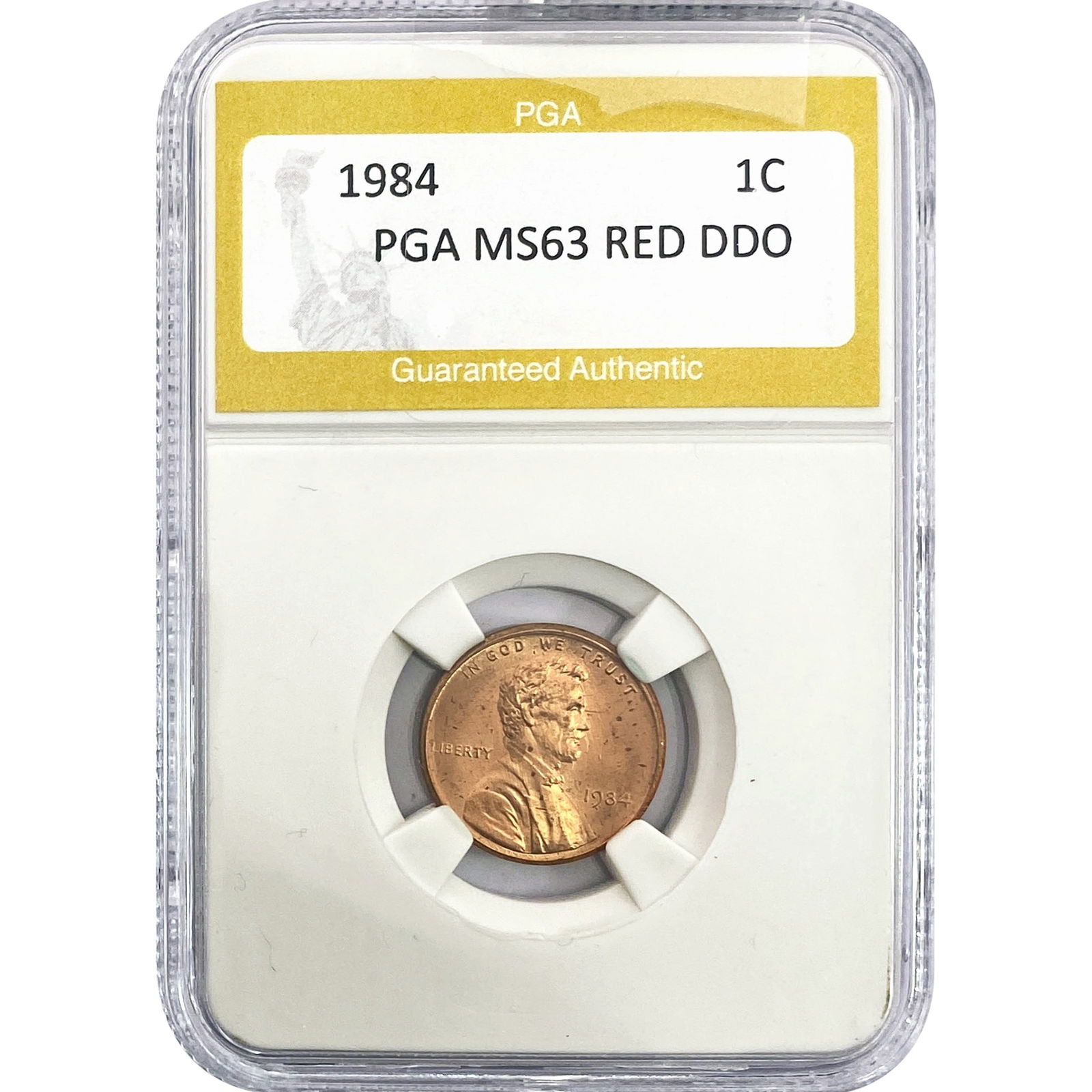 1984 Lincoln Memorial Cent PGA MS63 RED DDO (1 of 2)