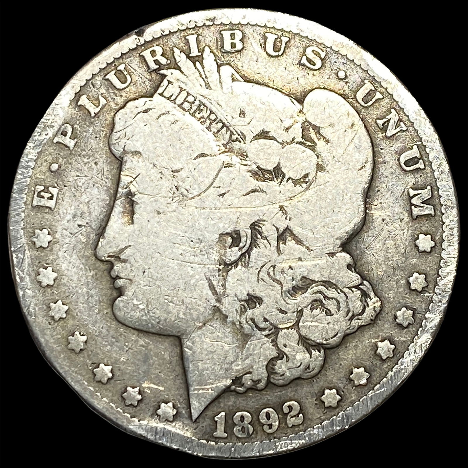 1892-CC Silver Morgan Dollar NICELY CIRCULATED: 1892-CC Silver Morgan Dollar NICELY CIRCULATED