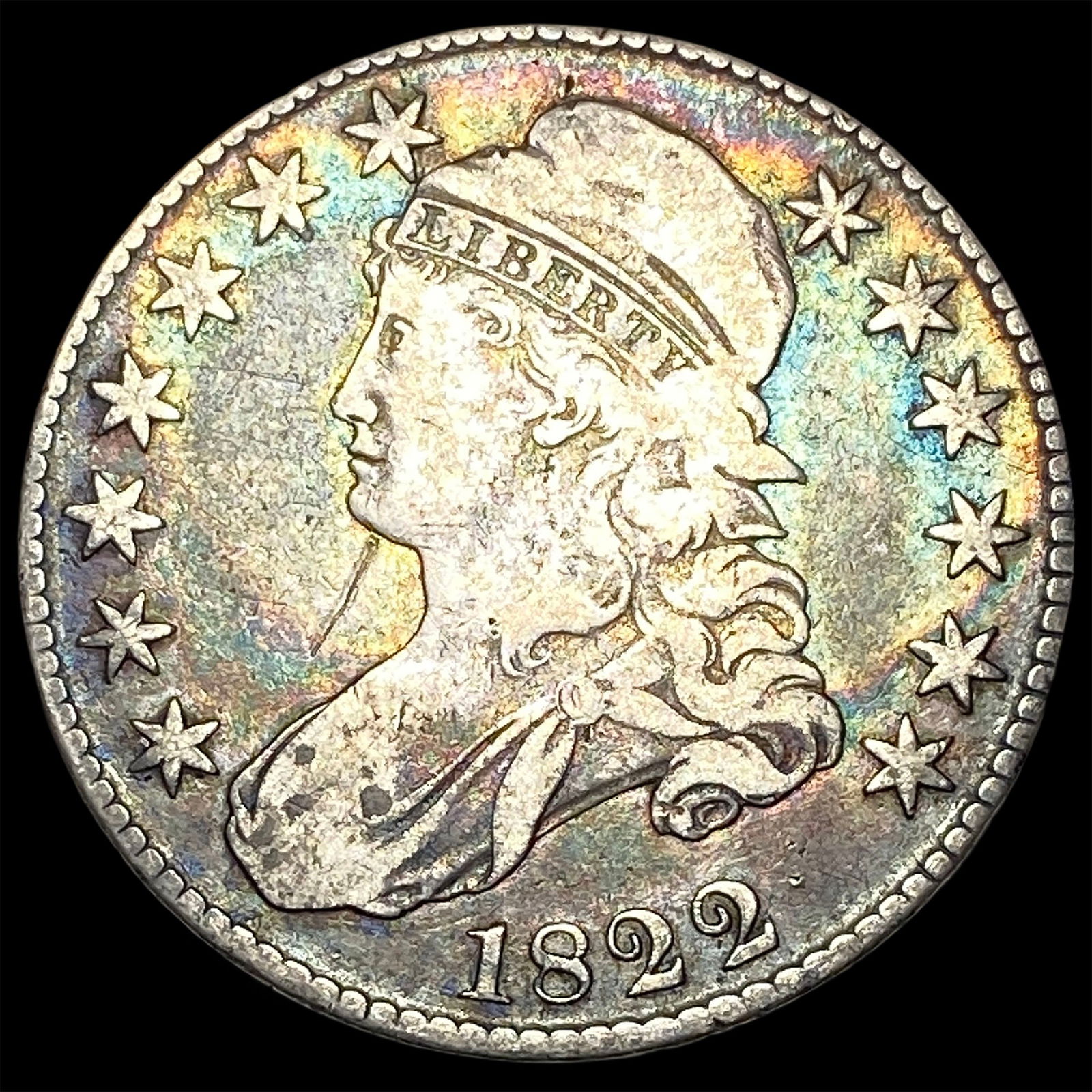 1822 Capped Bust Half Dollar ABOUT UNCIRCULATED (1 of 2)