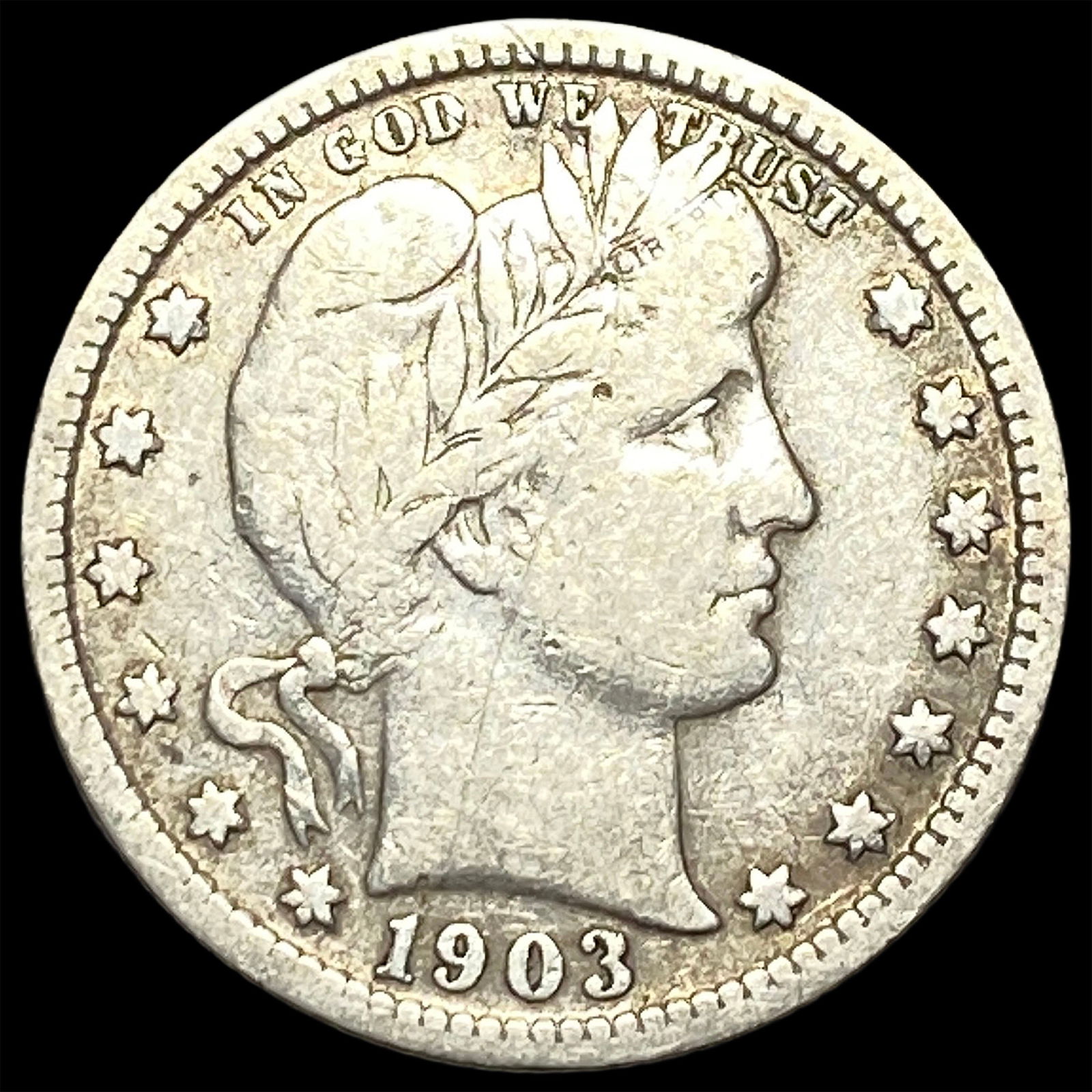 1903 Barber Silver Quarter LIGHTLY CIRCULATED (1 of 2)