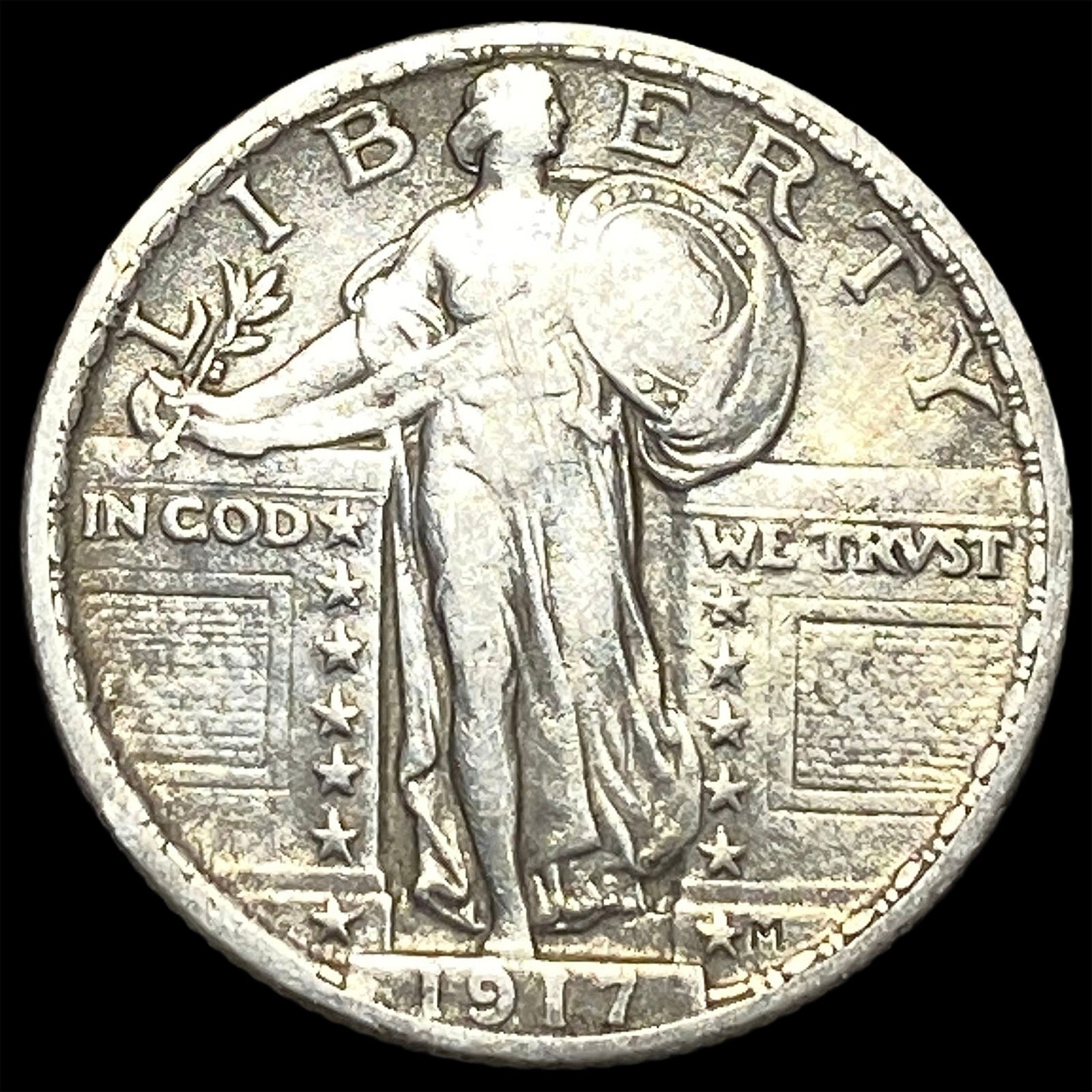 1917 Type 1 Standing Liberty Quarter NEARLY UNCIRCULATED (1 of 2)