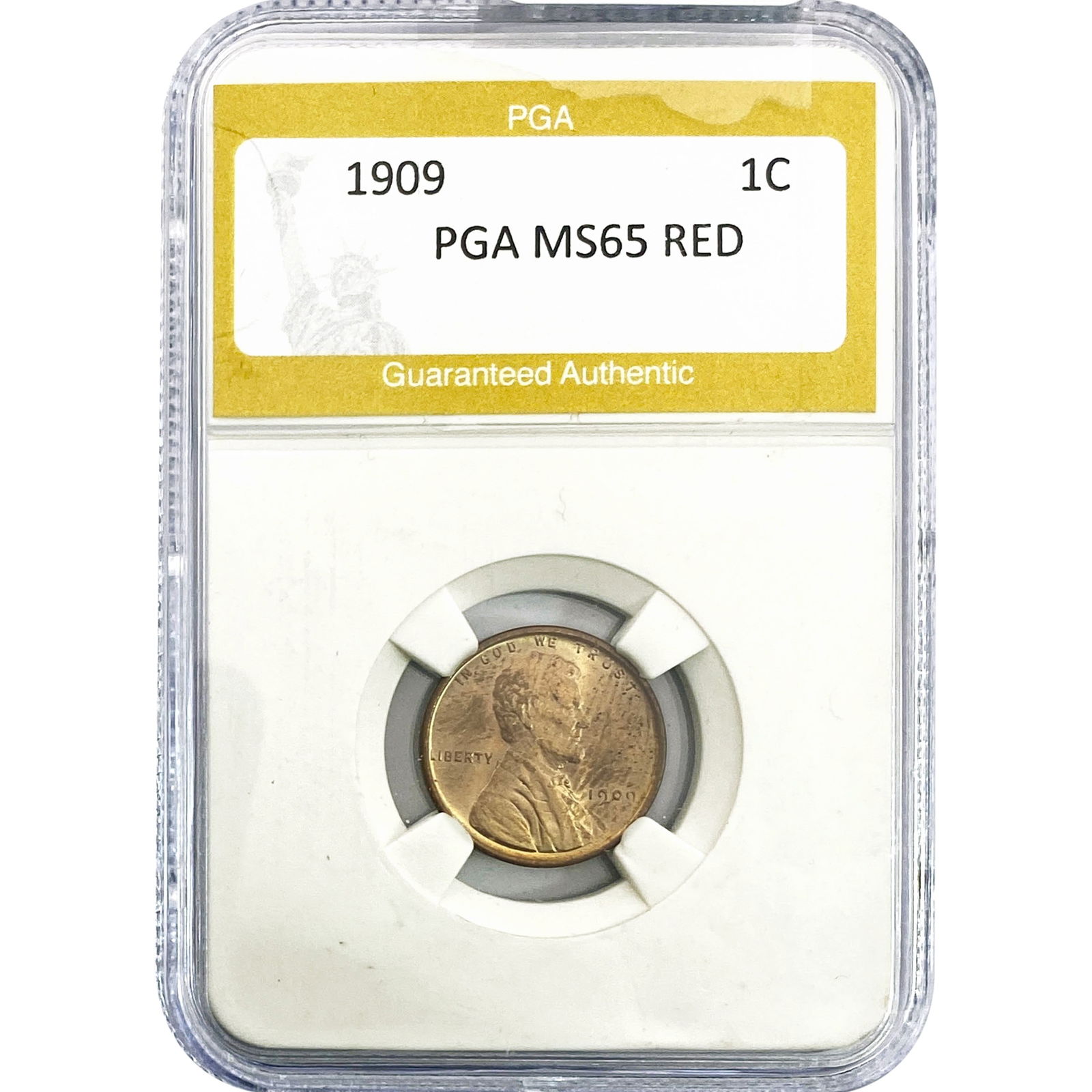 1909 Wheat Cent PGA MS65 RED (1 of 2)